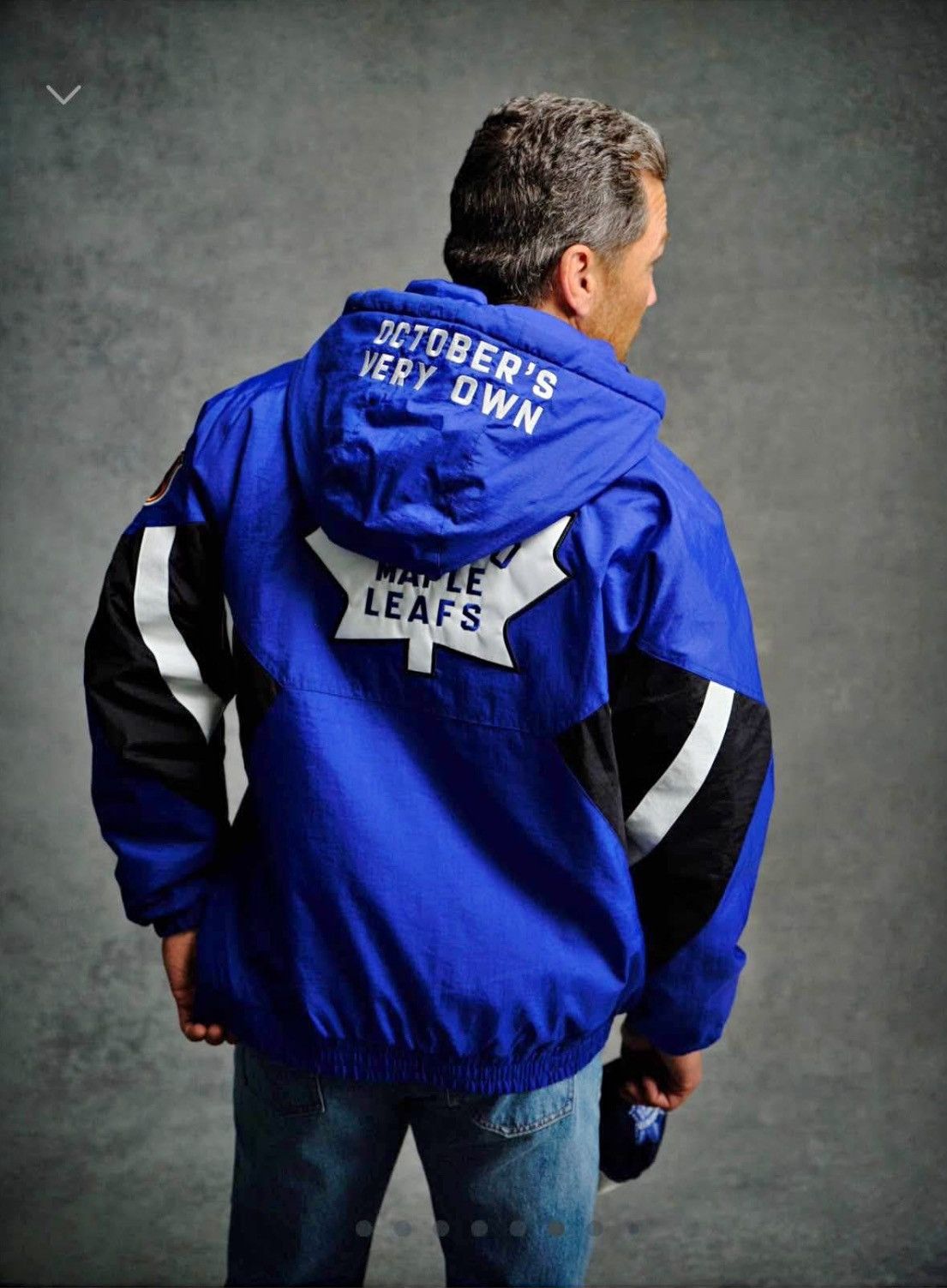 NHL × October's Very Own × Starter OVO Maple leafs Starter Jacket Size US M / EU 48-50 / 2 - 2 Thumbnail