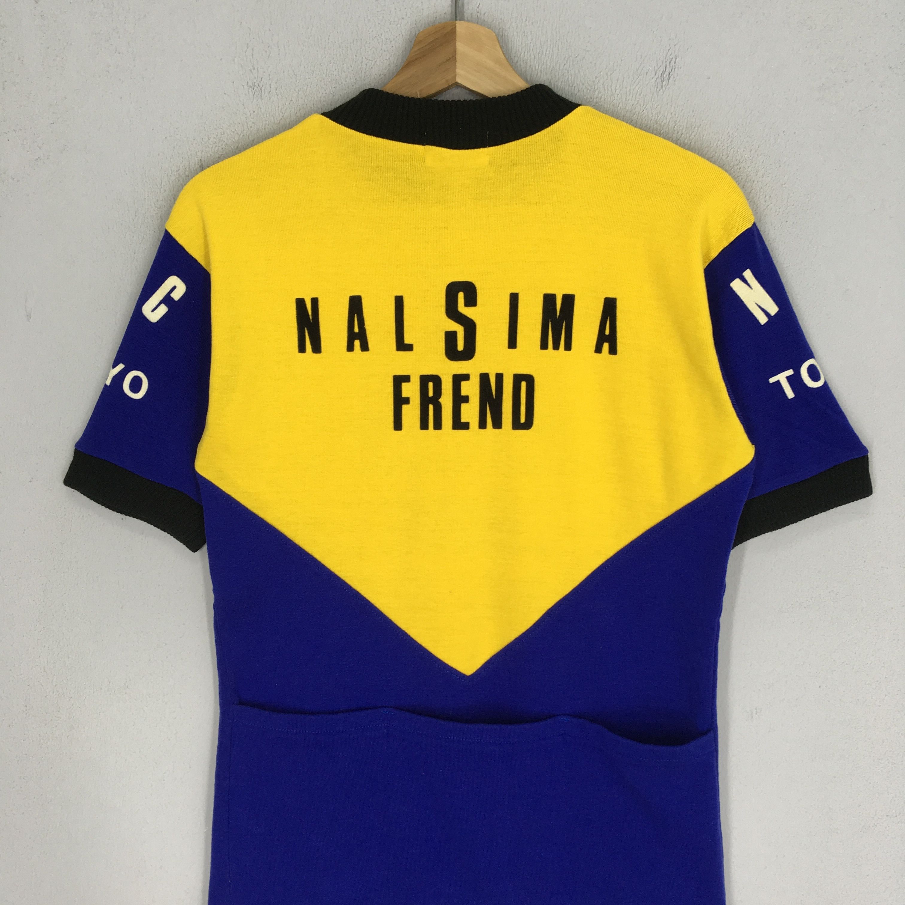 Japanese Brand Vintage 80’s Igushin Japan Cycling Jersey Elastic Grip Shirt Size US S / EU 44-46 / 1 - 4 Thumbnail