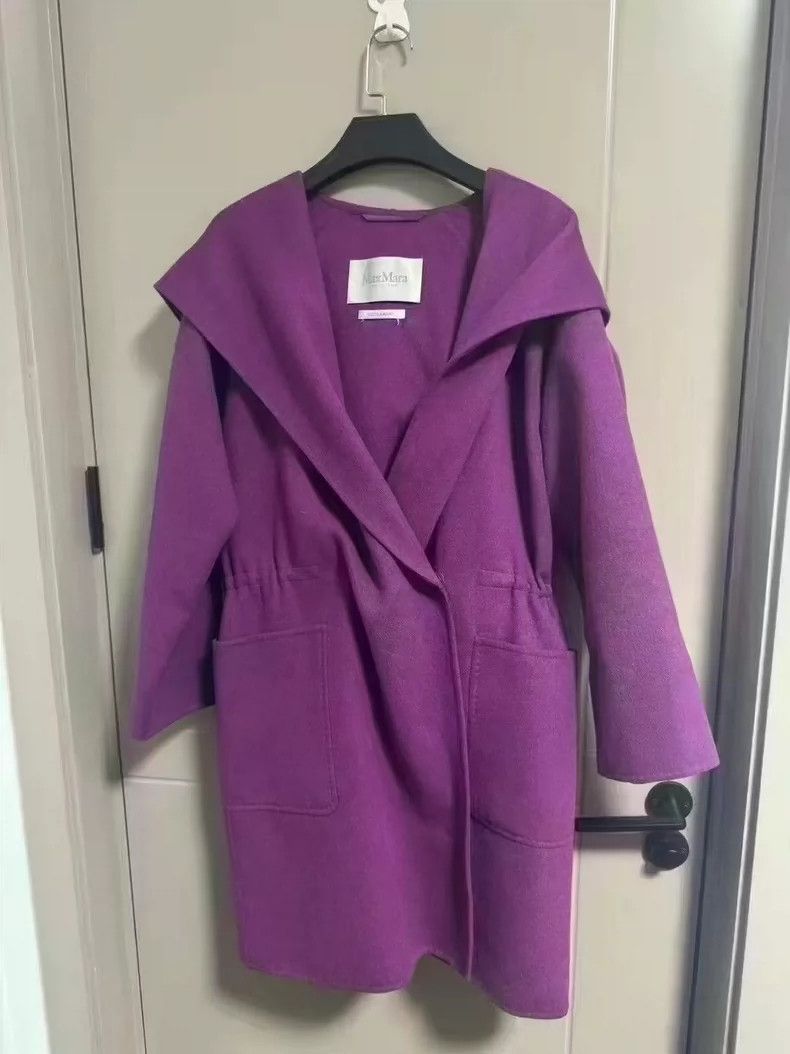 Max Mara Max Mara Purple wool coat Size M / US 6-8 / IT 42-44 - 1 Thumbnail