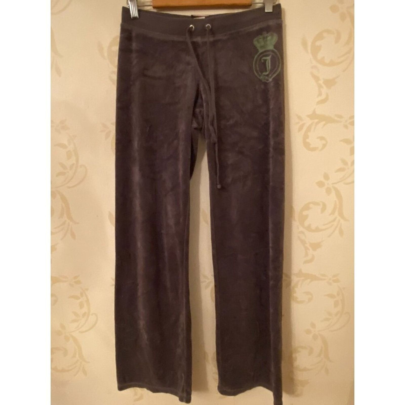 Juicy Couture Small Juicy Couture Gray Velour Pants Inseam 33" Size 25" / US 0 / IT 36 - 1 Thumbnail
