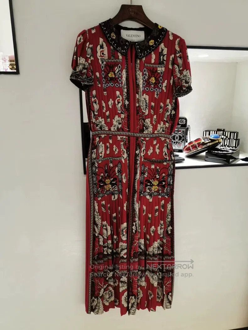 Valentino Valentino Silk stud beaded dress skirt Size M / US 6-8 / IT 42-44 - 8 Thumbnail