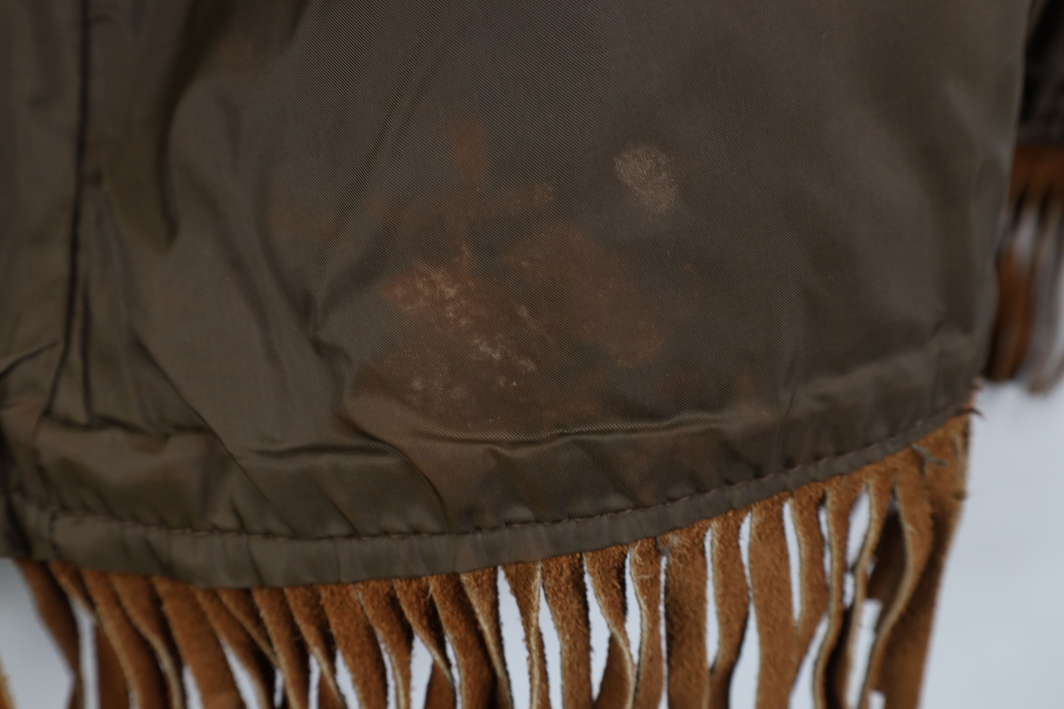 Vintage Vintage 60s 70s Brill Bros Fringed Suede Leather Vest USA Size US S / EU 44-46 / 1 - 11 Thumbnail