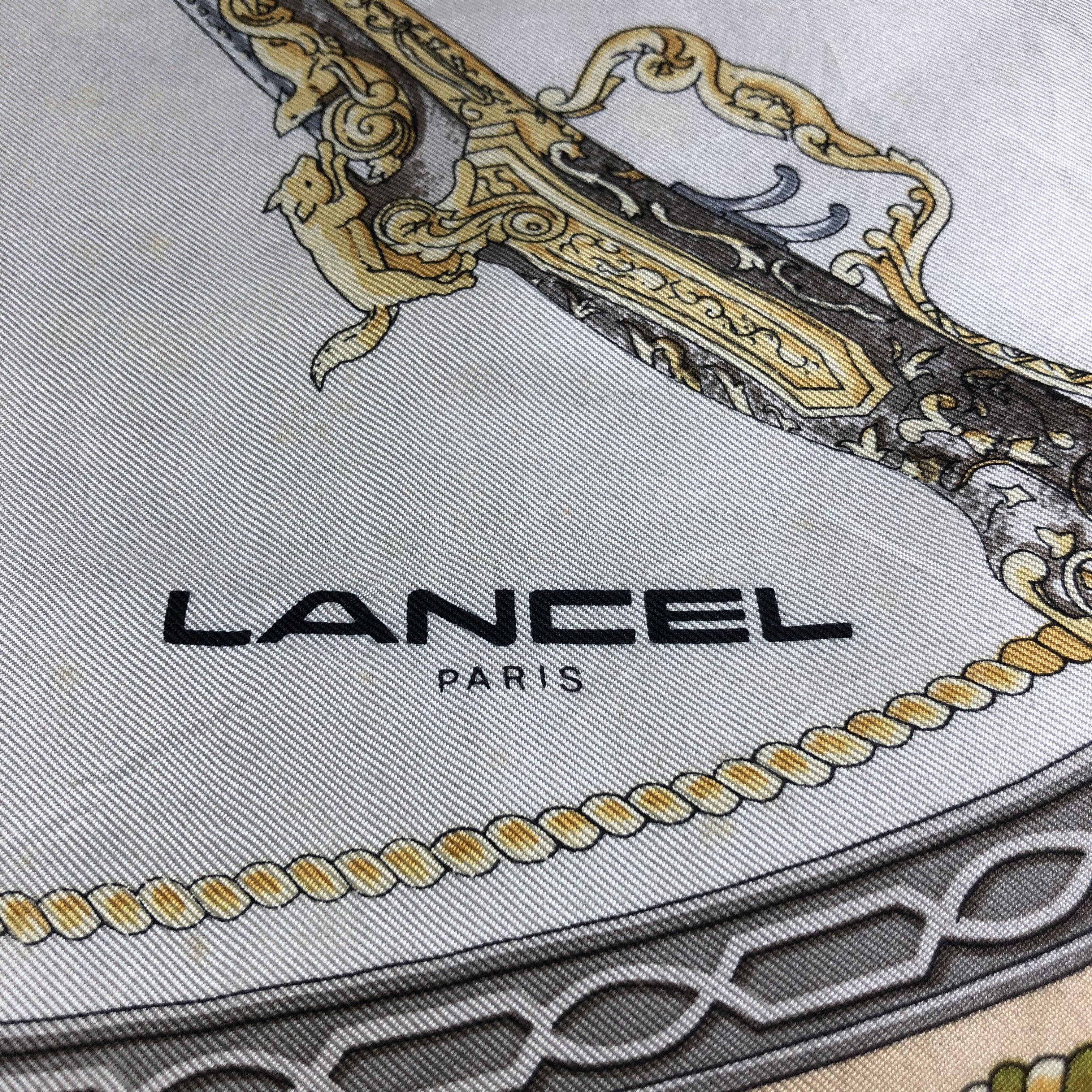 Lancel Vintage Lancel Luxury Baroque Silk Scarf M938 Size ONE SIZE - 4 Thumbnail