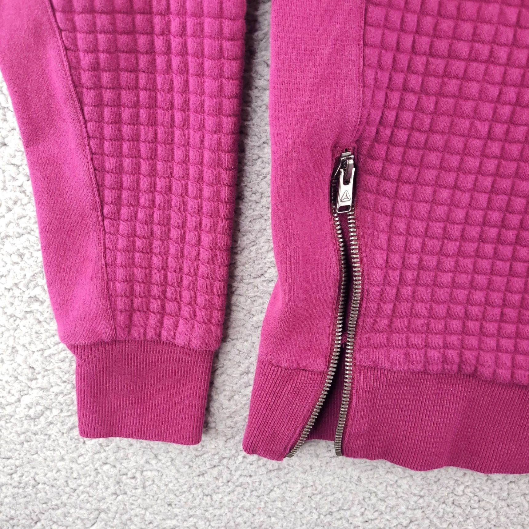 Reebok Reebok CrossFit Sweatshirt Womens XS Purple Thermal Waffle Round Neck Size XS / US 0-2 / IT 36-38 - 2 Thumbnail