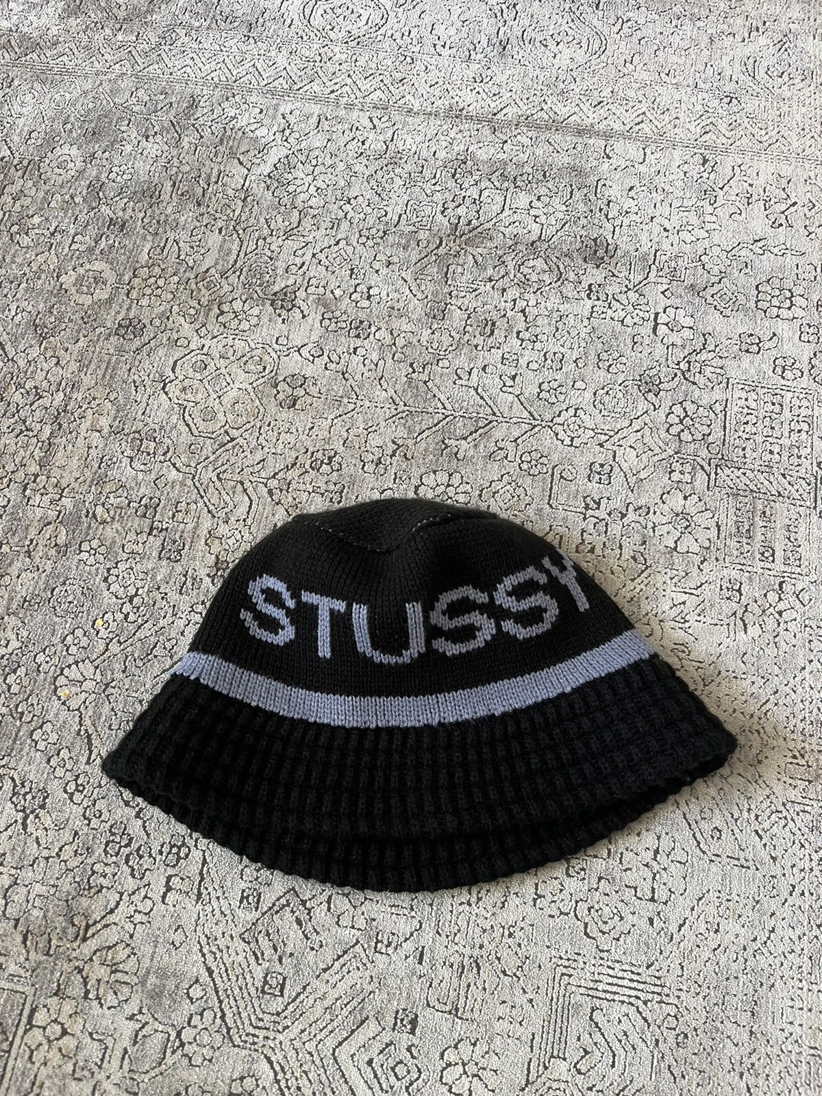 image of Stussy Crochet Bucket in Black, Men's