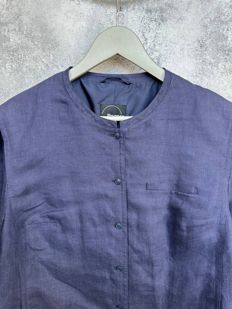 Bogner Bogner Linen Blend Collarless Jacket Made In Western Germany Size XL / US 12-14 / IT 48-50 - 4 Thumbnail