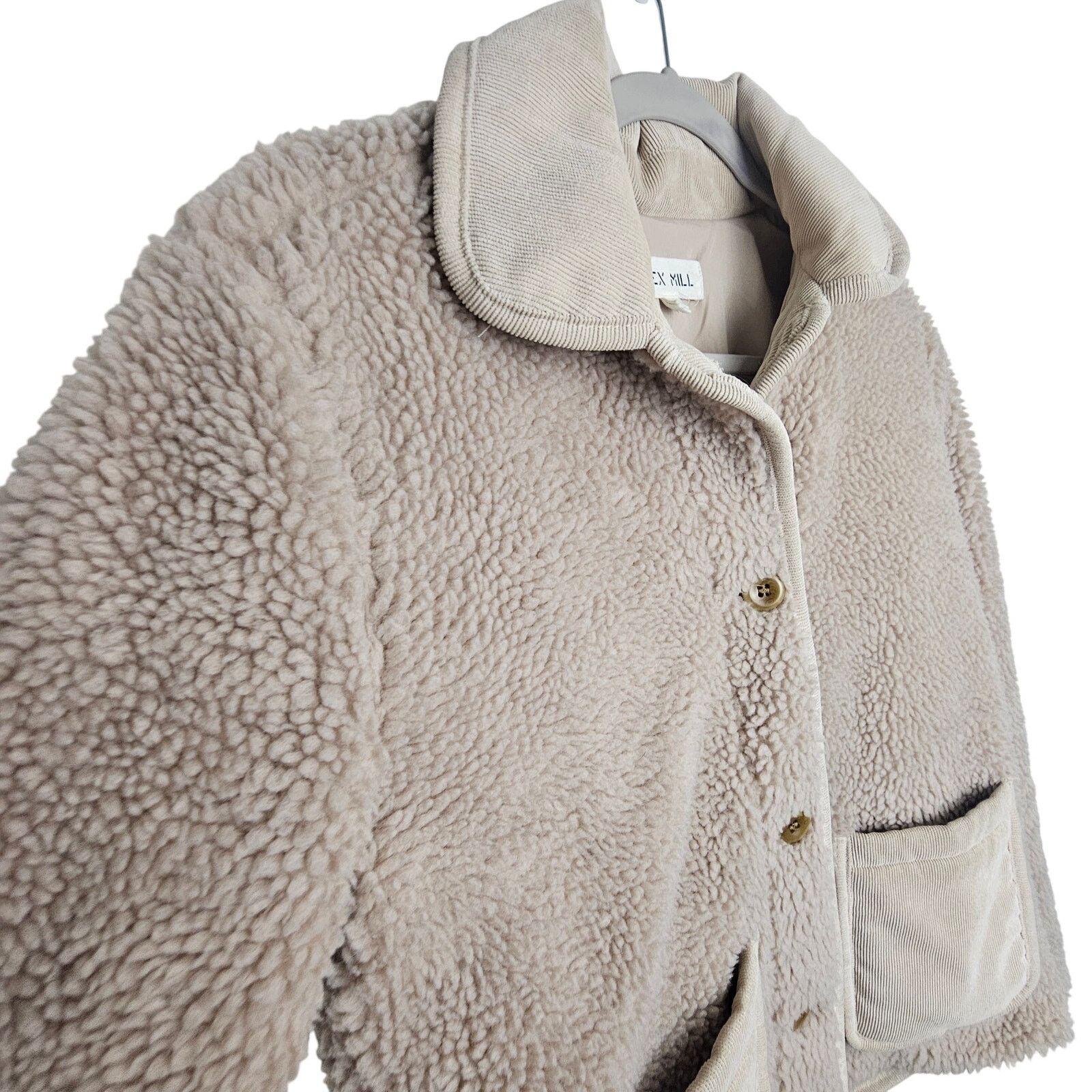 Alex Mill Alex Mill Womens High Pile Fleece Jacket S Chore Coat Barn Size S / US 4 / IT 40 - 6 Thumbnail