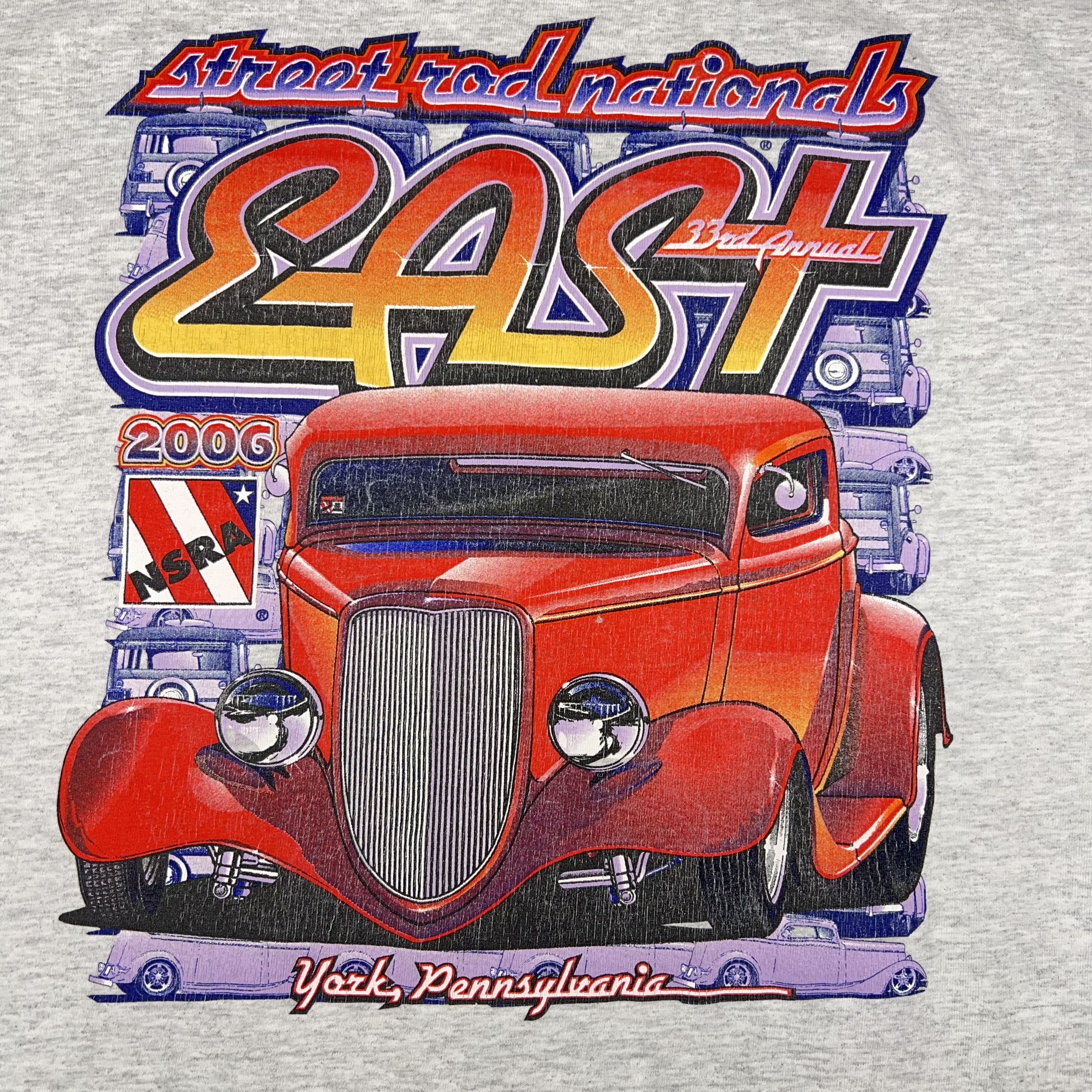 Gildan × Vintage Street Rod Tee Shirt Grey Car Classic NSRA Auto Graphic Y2K Size US XL / EU 56 / 4 - 3 Thumbnail