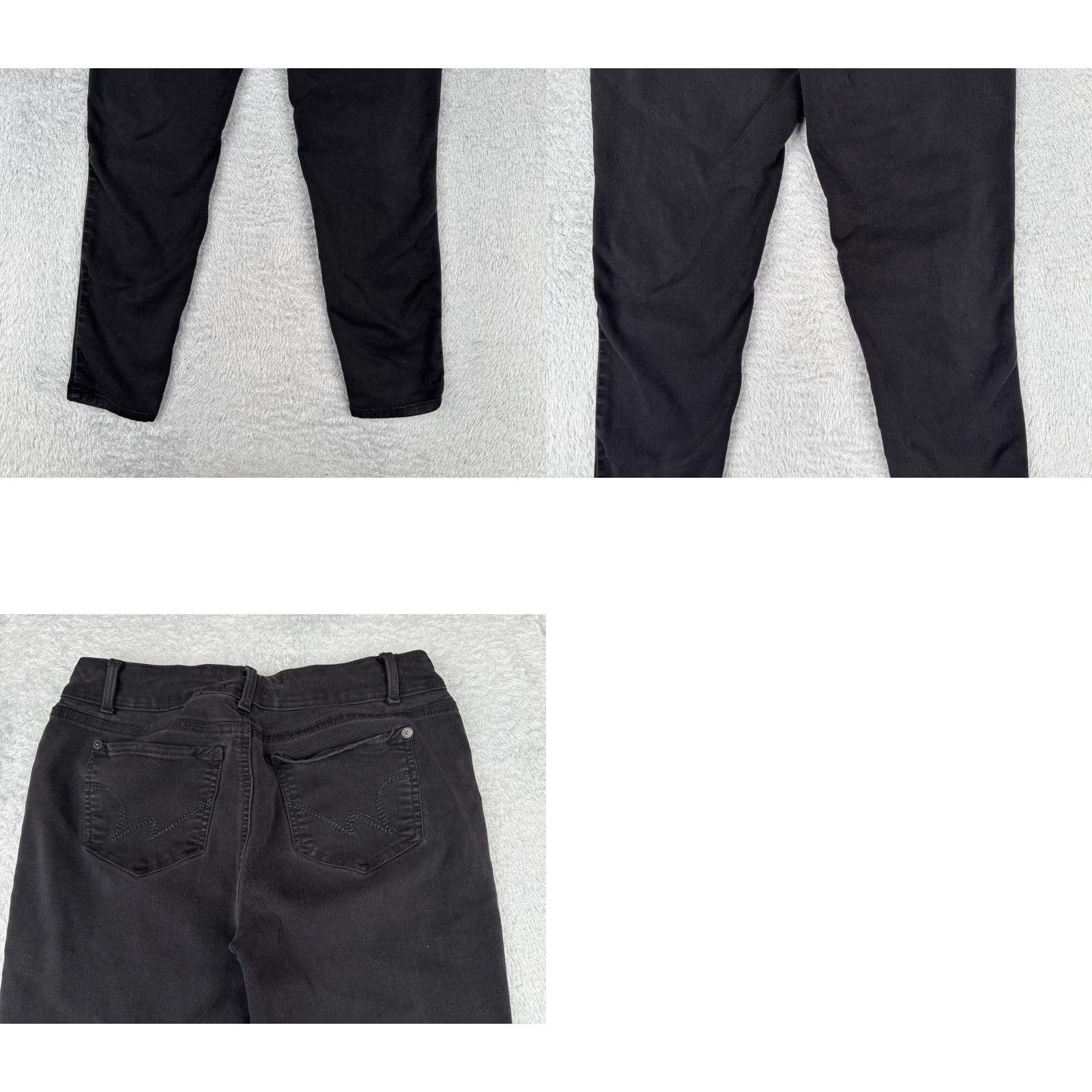 Vintage Wallflower Jeans Juniors 13 Black Denim Skinny Ultra Fit Zip 28x25 5-Pocket Distressed Cotton Blend Womens 90s? Size 34" / US 12 / IT 48 - 10 Thumbnail