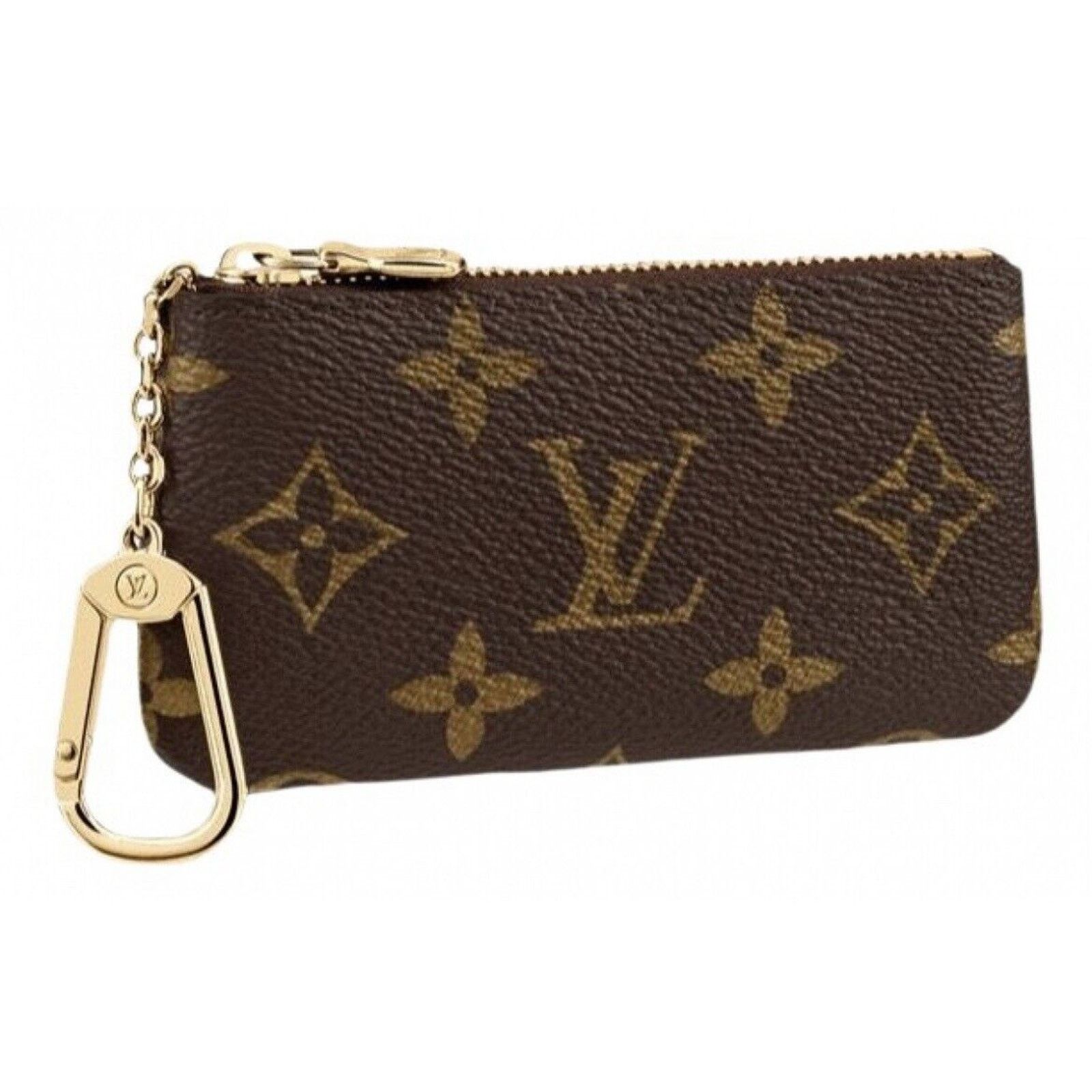 Louis Vuitton NEW LOUIS VUITTON Key Pouch Cles Monogram Coin Card Wallet Size ONE SIZE - 9 Thumbnail