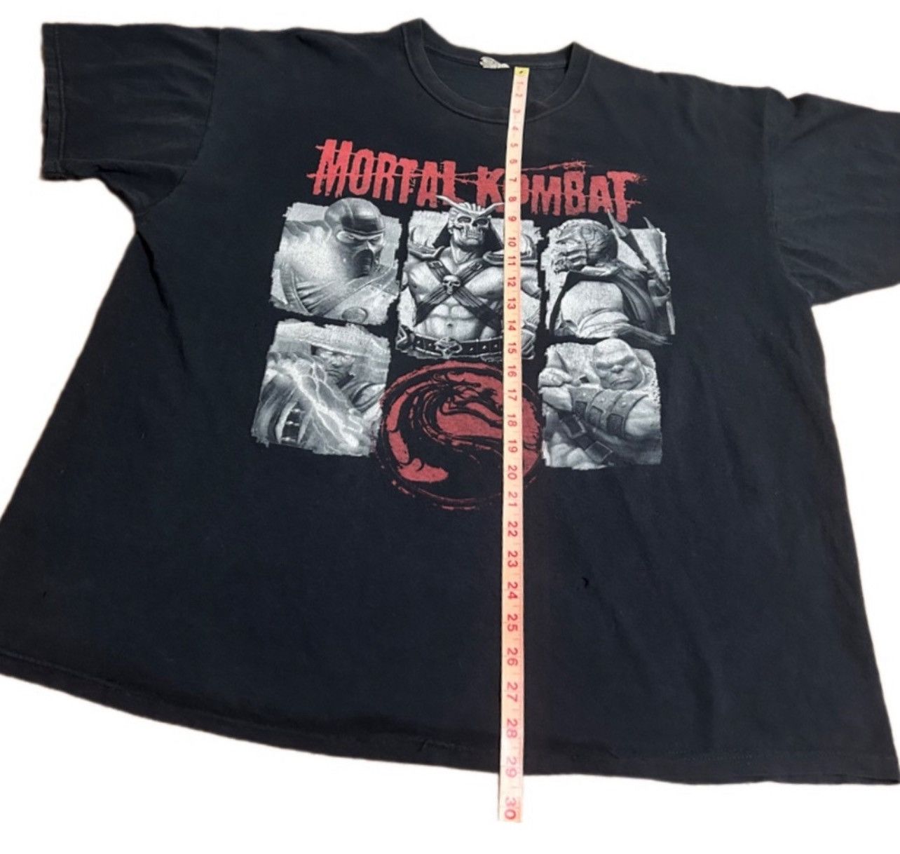 Vintage Vintage 90s Mortal Kombat Grid Tee JERZEES USA 2XL Size US XXL / EU 58 / 5 - 2 Thumbnail