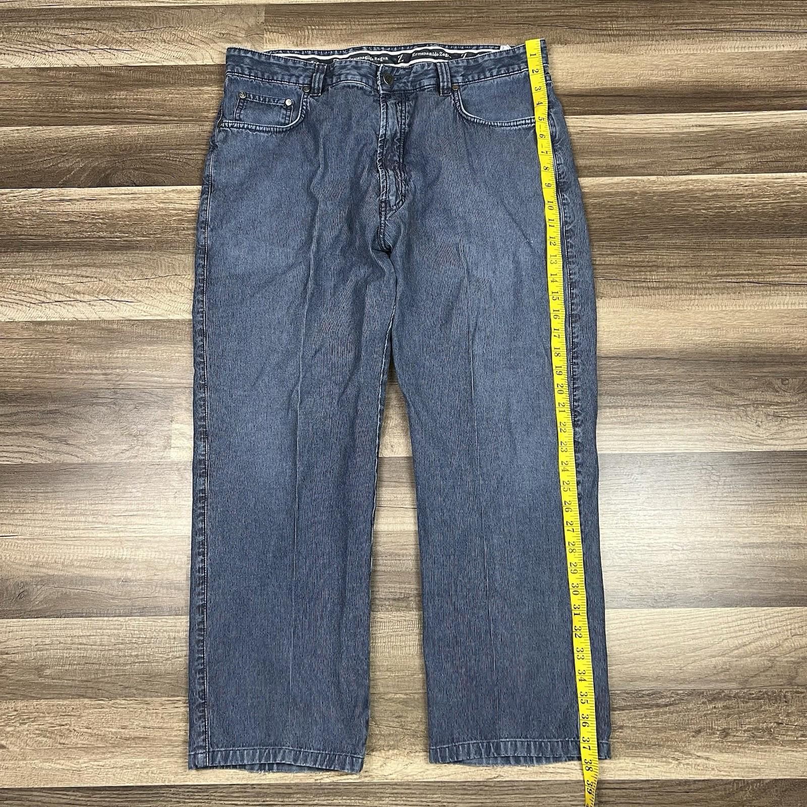Ermenegildo Zegna Ermenegildo Zegna Jeans Sz 38 Made in Italy Striped 36x27 Size US 38 / EU 54 - 3 Thumbnail
