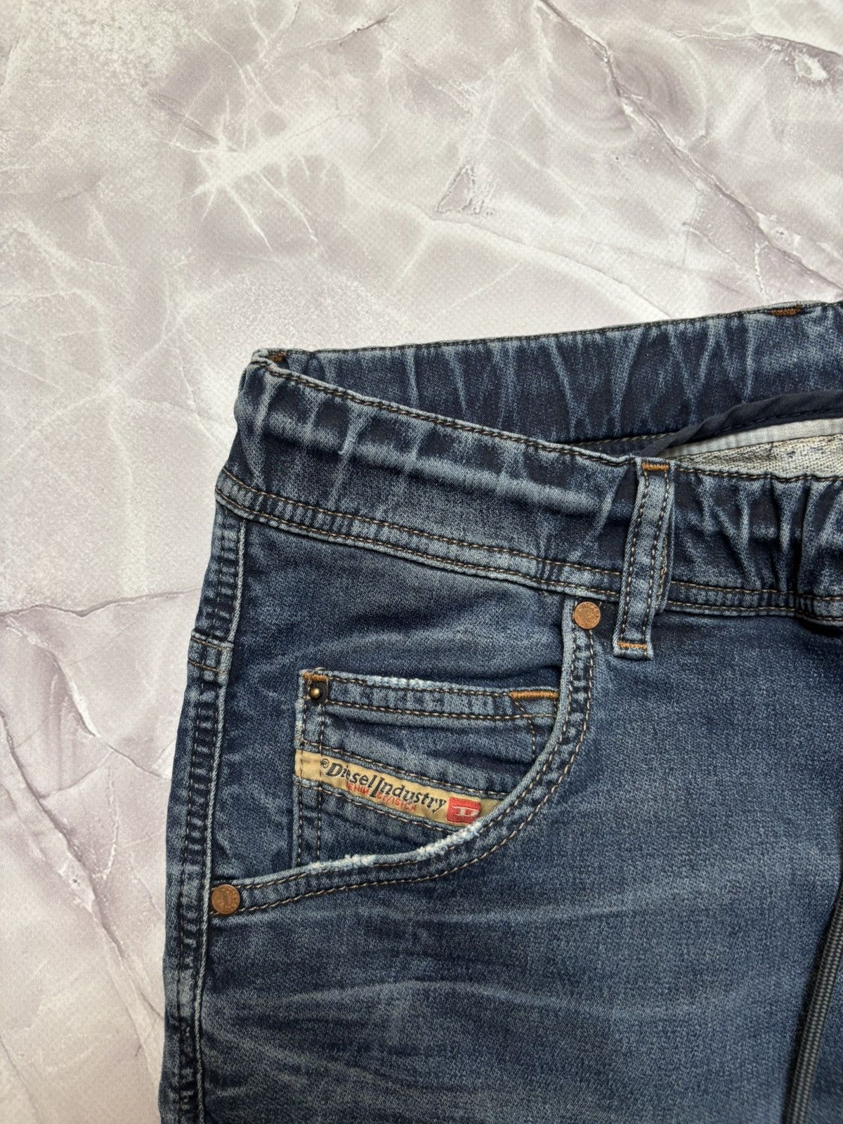 Diesel Diesel Krooley-Ne Jogg Jeans Denim Sweatpants Blue Mens 30 Size US 30 / EU 46 - 6 Thumbnail