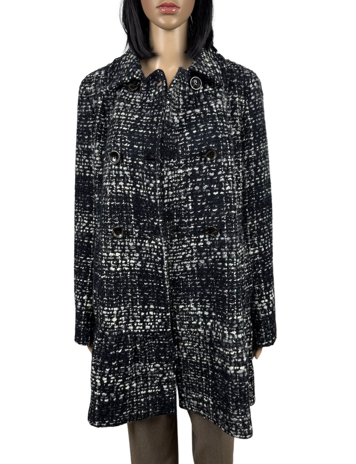 Weekend Max Mara Weekend Max Mara Wool Woven Knit Coat Pleated size US10 IT44 Size L / US 10 / IT 46 - 11 Thumbnail