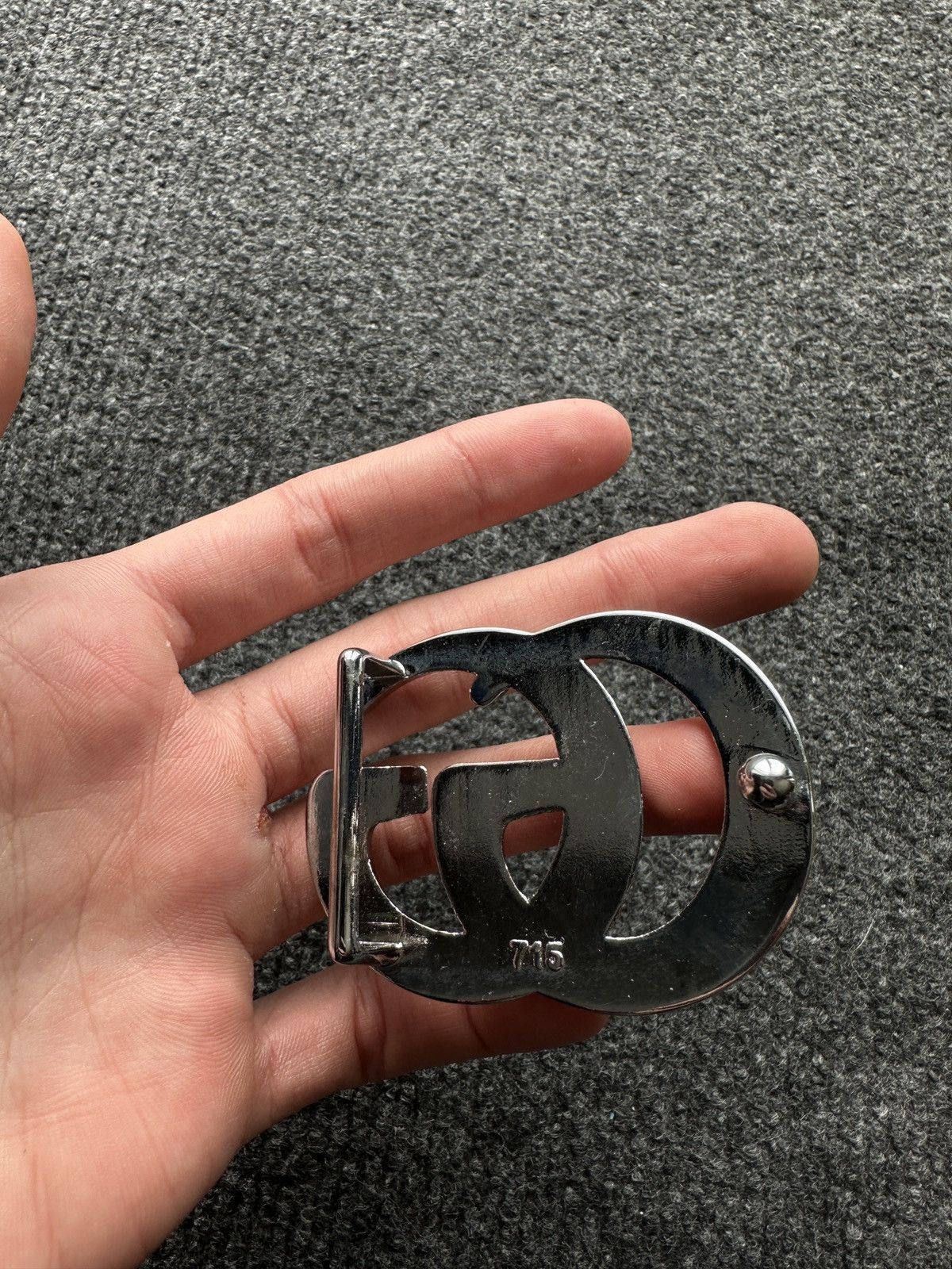 Other RARE🚨 BIG GG DOUBLE G MEN BUCKLE SILVER LOGO ONLY BUCKLE Size ONE SIZE - 9 Thumbnail