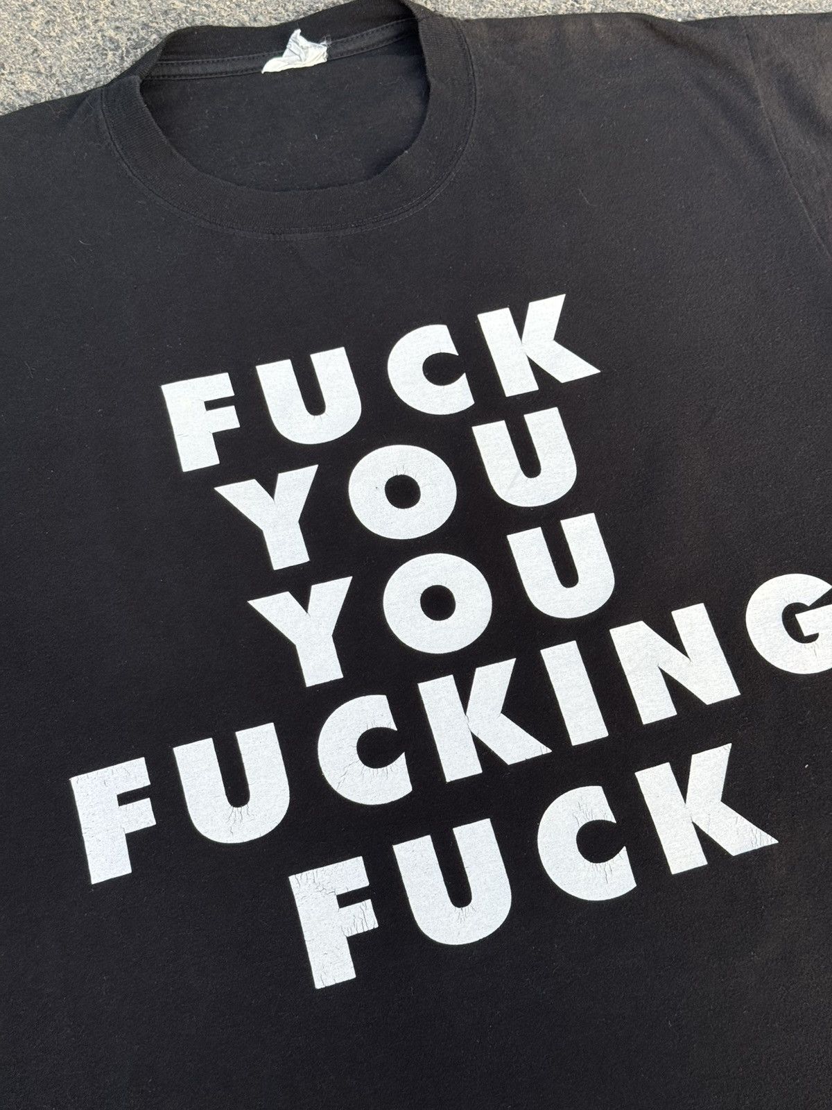 Japanese Brand Vintage FUCK YOU YOU FUCKING FUCK graphic 90s tee nsfw Size US L / EU 52-54 / 3 - 4 Thumbnail
