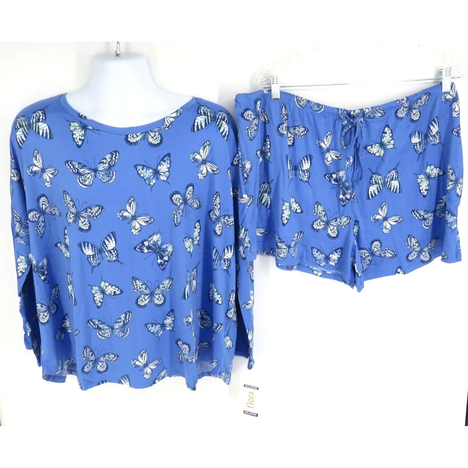Other Flora Nikrooz Women's XXL Butterfly Print Lounge Set Top & S Size ONE SIZE - 1 Thumbnail