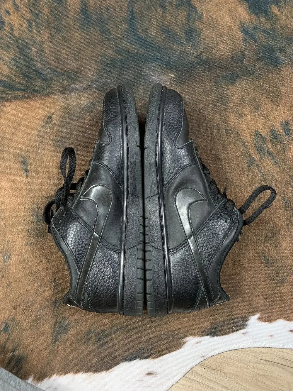Nike × Vintage Vintage Rare 2004 Nike Dunk Low Black 00s y2k Size US 5.5 / IT 35.5 - 3 Thumbnail