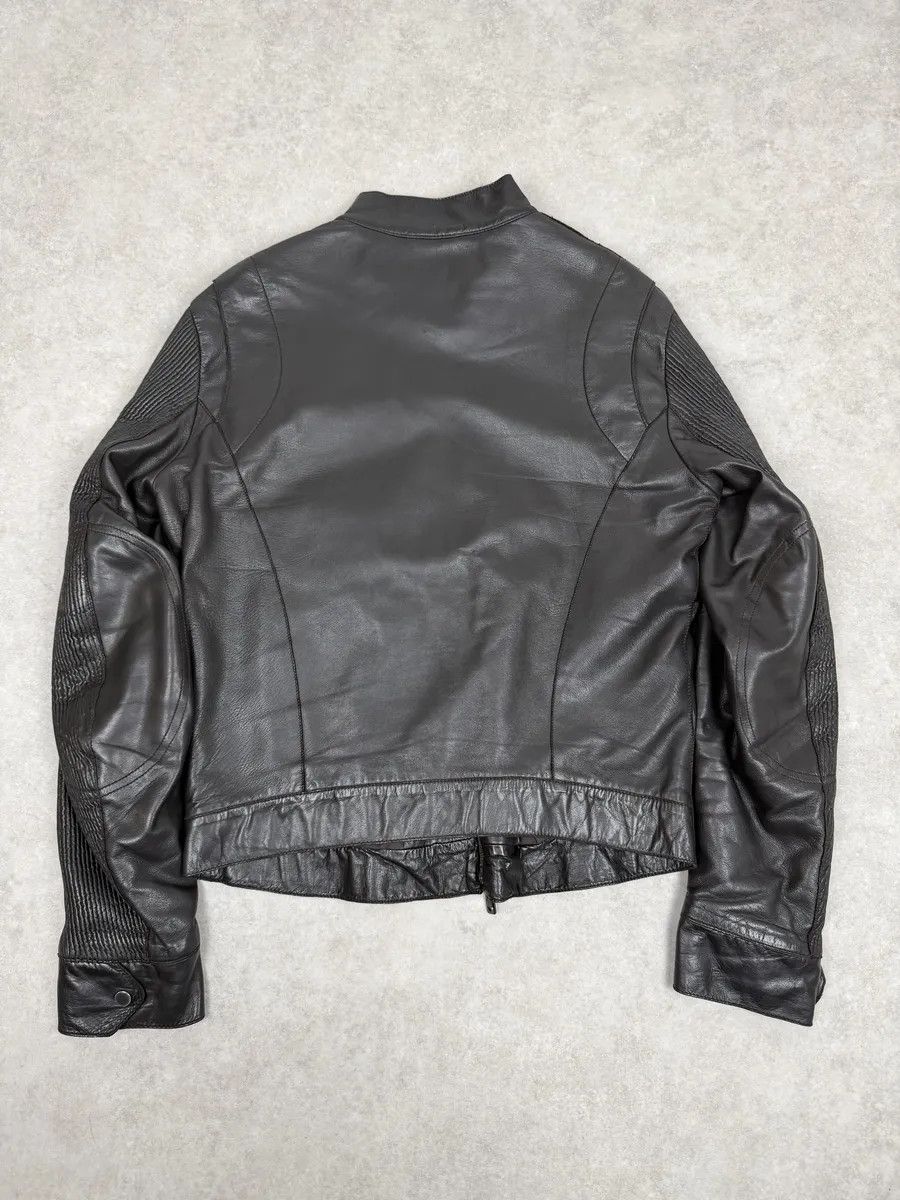 Emporio Armani AW2005 Emporio Armani Biker Black Lines Leather Jacket Size US M / EU 48-50 / 2 - 4 Thumbnail