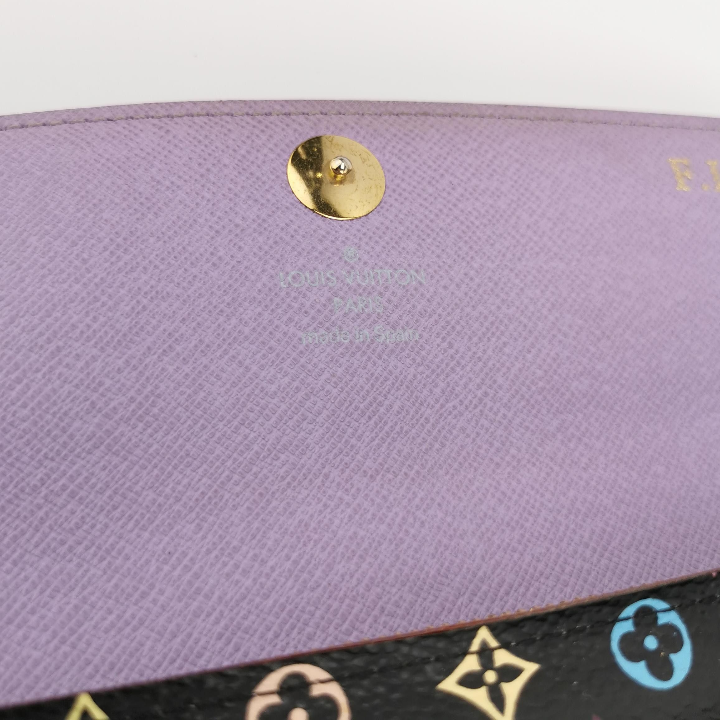 Louis Vuitton Louis Vuitton (LV) Cowhide Black Tricolor Snap Button Long Size ONE SIZE - 2 Thumbnail