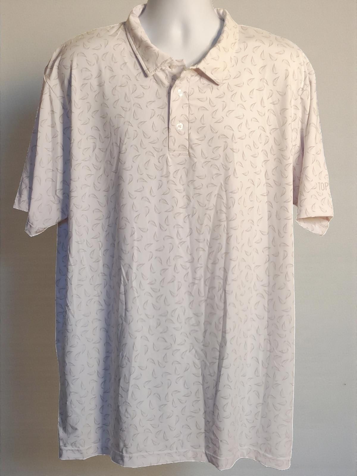 Other Men's White Polo Shirt with Subtle Pattern by TOPSAIL RE Size US XL / EU 56 / 4 - 2 Thumbnail