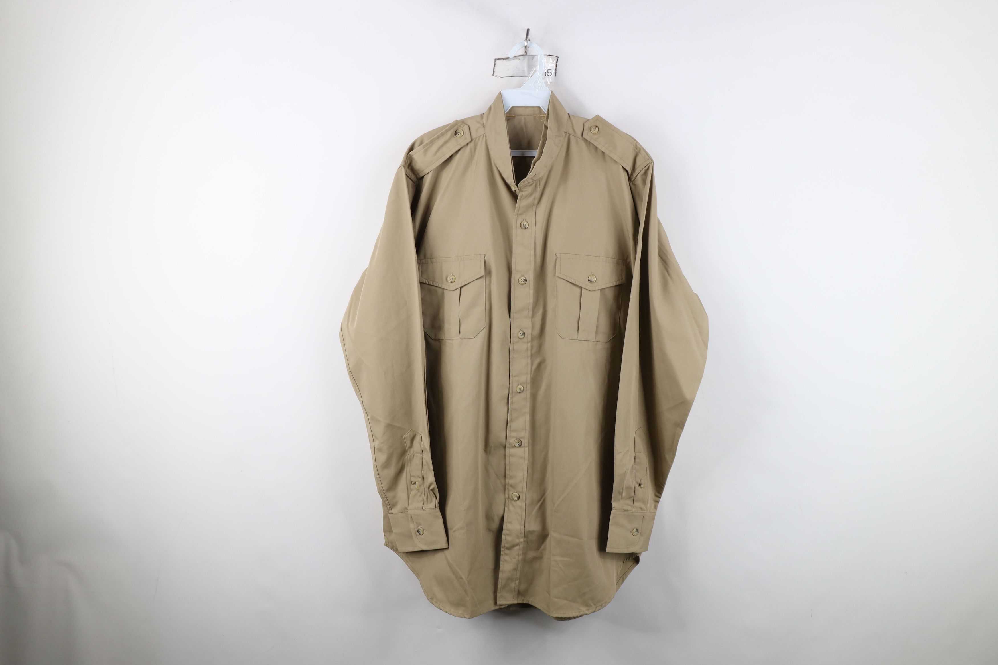 Vintage Vintage 70s Streetwear Band Collar Safari Bush Button Shirt Size US XXL / EU 58 / 5 - 1 Thumbnail