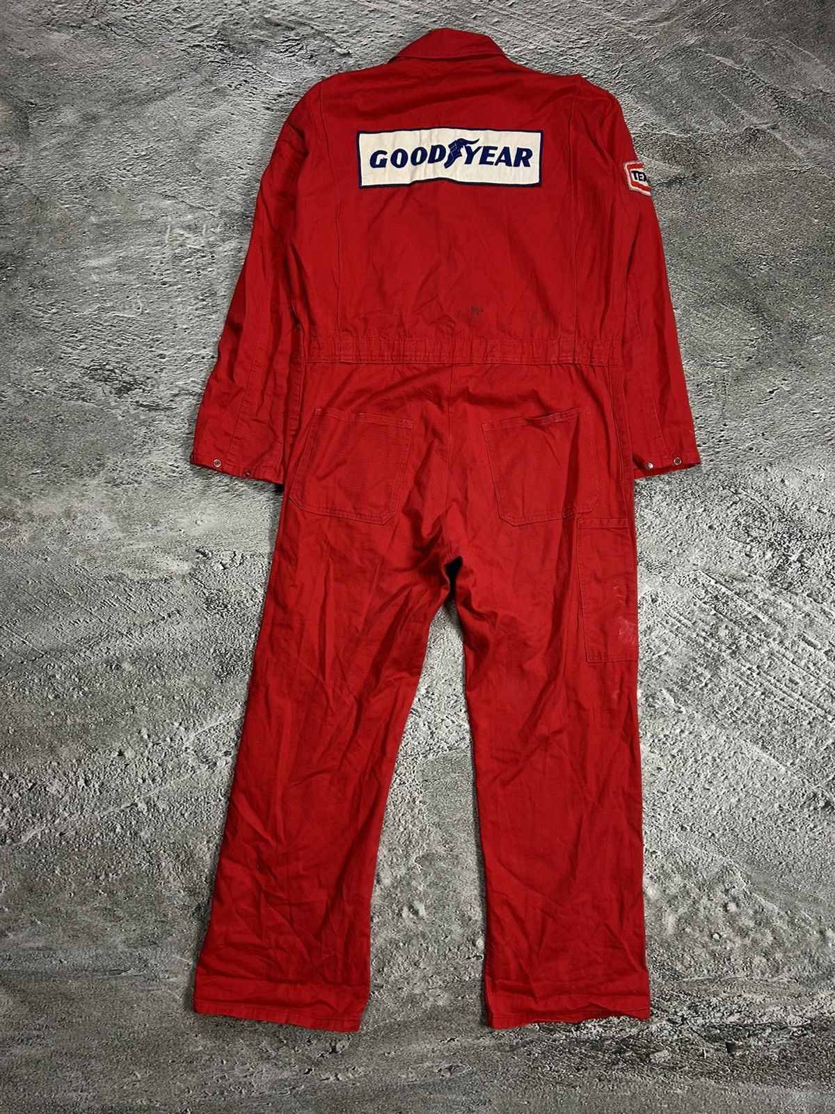 Vintage Vintage Goodyear Marlboro Racing Motorsport Overall Red Size US 34 / EU 50 - 9 Thumbnail