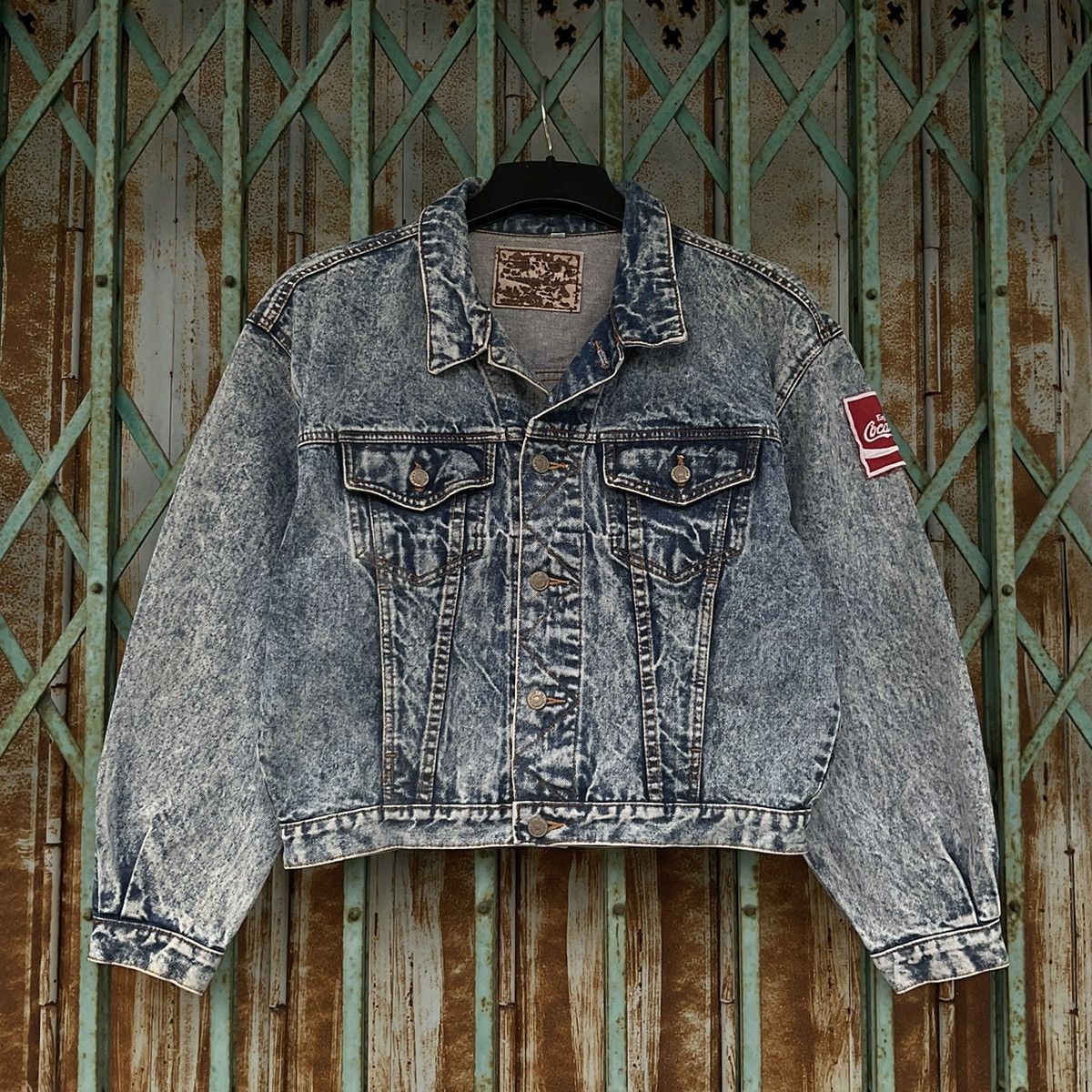 Vintage Vintage Denim Jean Jacket Distressed Size US S / EU 44-46 / 1 - 1 Thumbnail