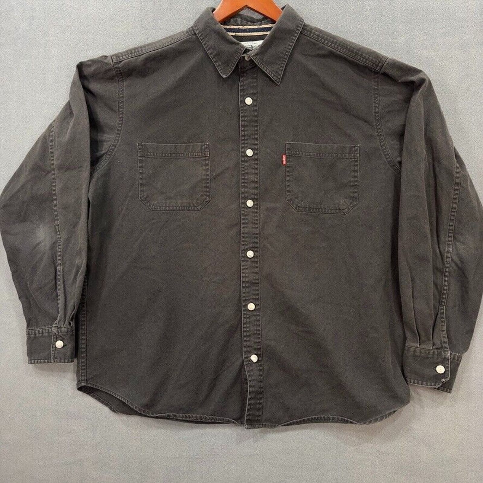 Levi's Vintage Levi Shirt Mens XL Black Denim Button Up Jean Jacket Size US XL / EU 56 / 4 - 1 Thumbnail