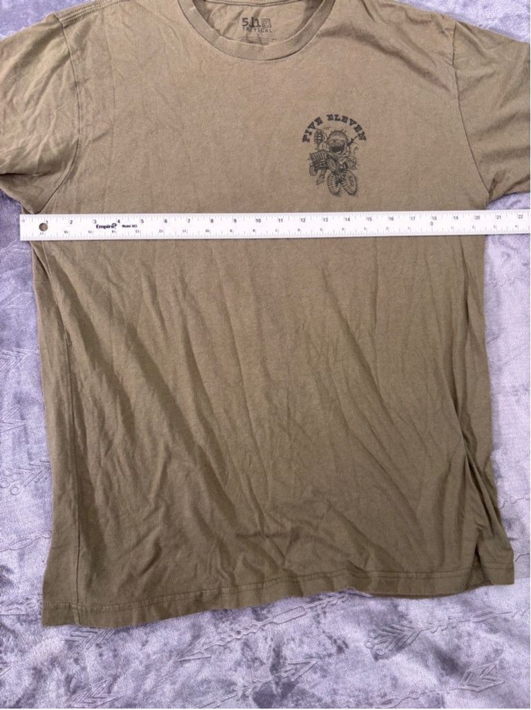 5.11 Men's 5.11 Tactical Crazy Willy T-Shirt Large Olive Size US L / EU 52-54 / 3 - 3 Thumbnail