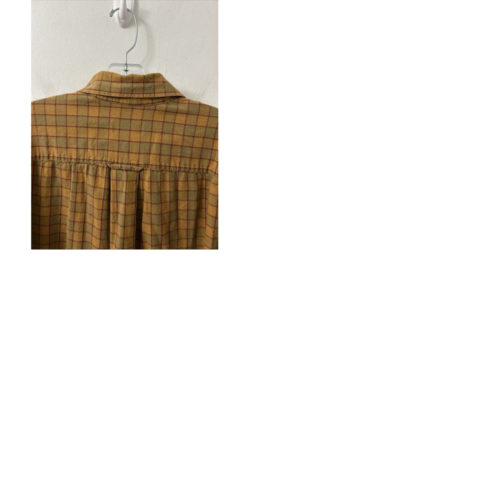 Orvis Orvis Shirt Mens XL Yellow Brown Plaid Wool Cotton Flannel Button Down L/S Size US XL / EU 56 / 4 - 9 Thumbnail
