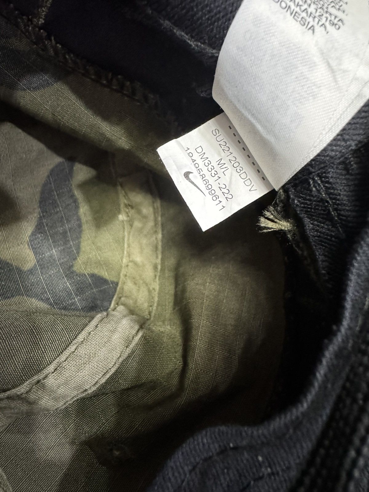 Nike × Vintage VINTAGE Y2K NIKE CAMOUFLAGE PATTERN BUCKET HAT SIZE 58cm Size ONE SIZE - 7 Thumbnail