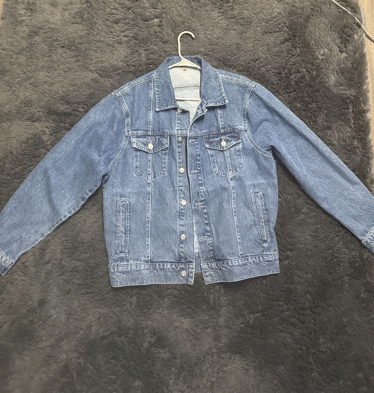Corteiz denim jacket casual long sleeve vintage jean jacket
