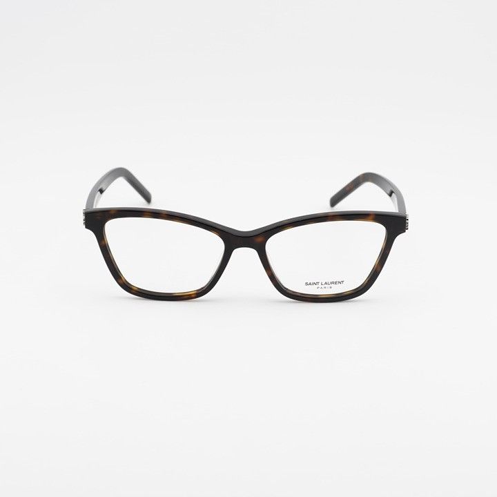 Saint Laurent Paris Saint Laurent SLM128 002 Eyeglasses Havana 53mm Square Frame Size ONE SIZE - 2 Thumbnail