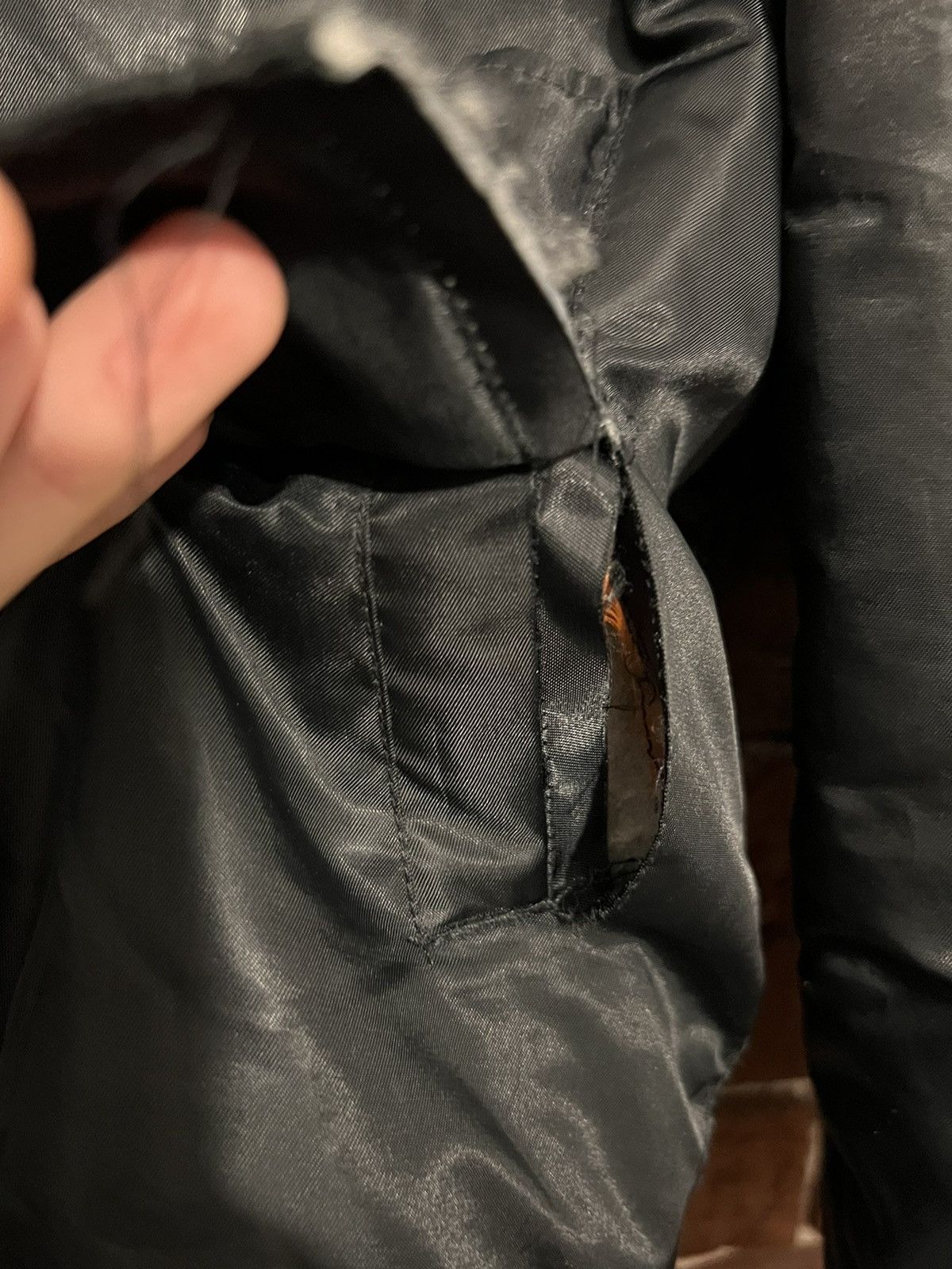 Fostex Garments Fostex Garments CWU Flyer Black Vintage Nylon Bomber Jacket Size US L / EU 52-54 / 3 - 6 Thumbnail
