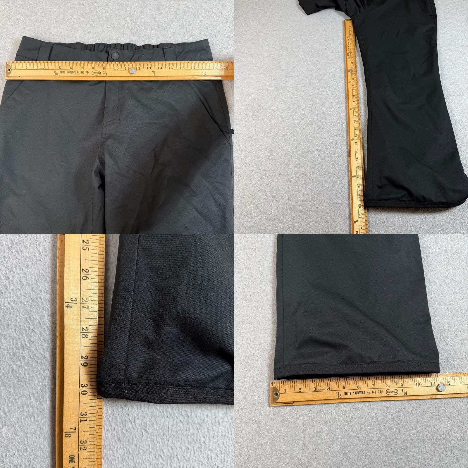 Obermeyer Obermeyer Snow Pants Men L Short Black Insulated Lined Outdoor Skiing Pockets Elastic Waist Size US 33 - 8 Thumbnail