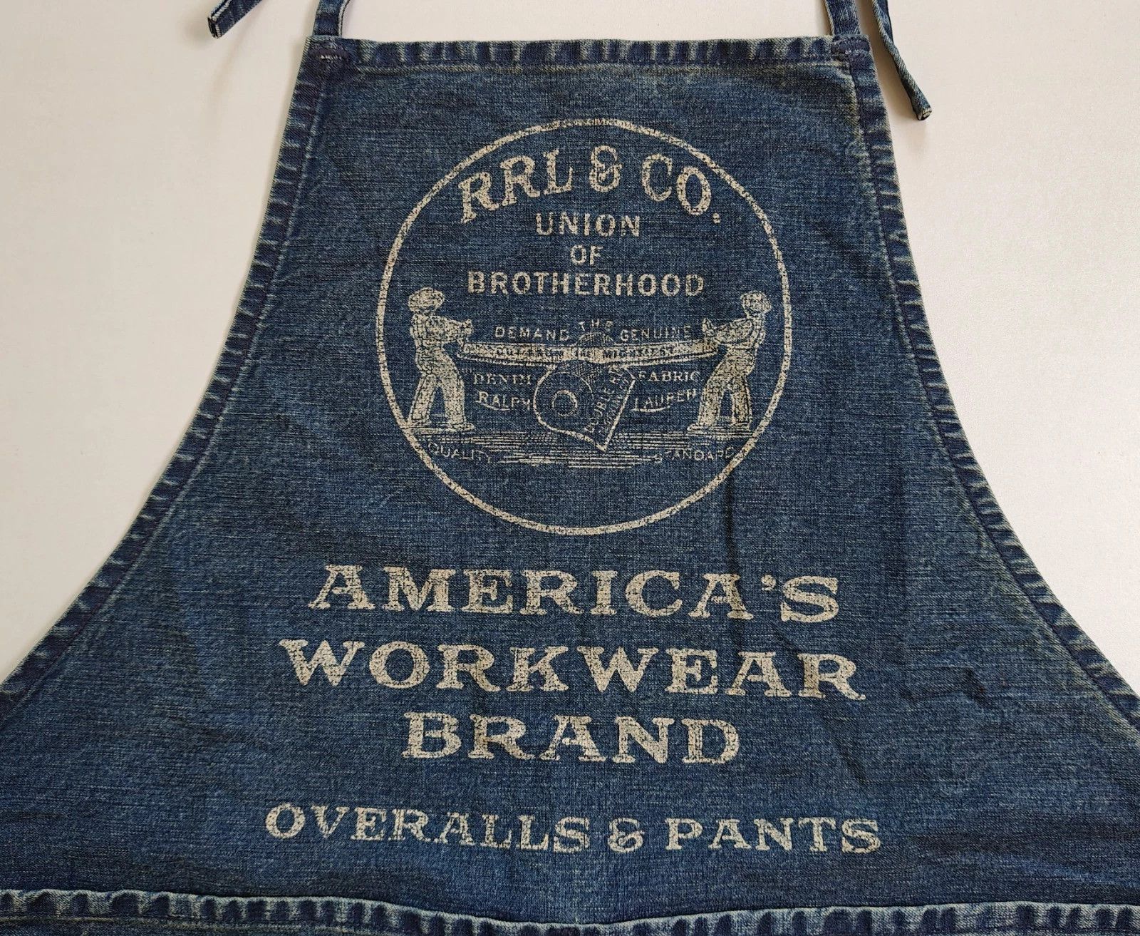 RRL Ralph Lauren Double RL Cotton Denim Apron FTP 1203 Size ONE SIZE - 4 Thumbnail