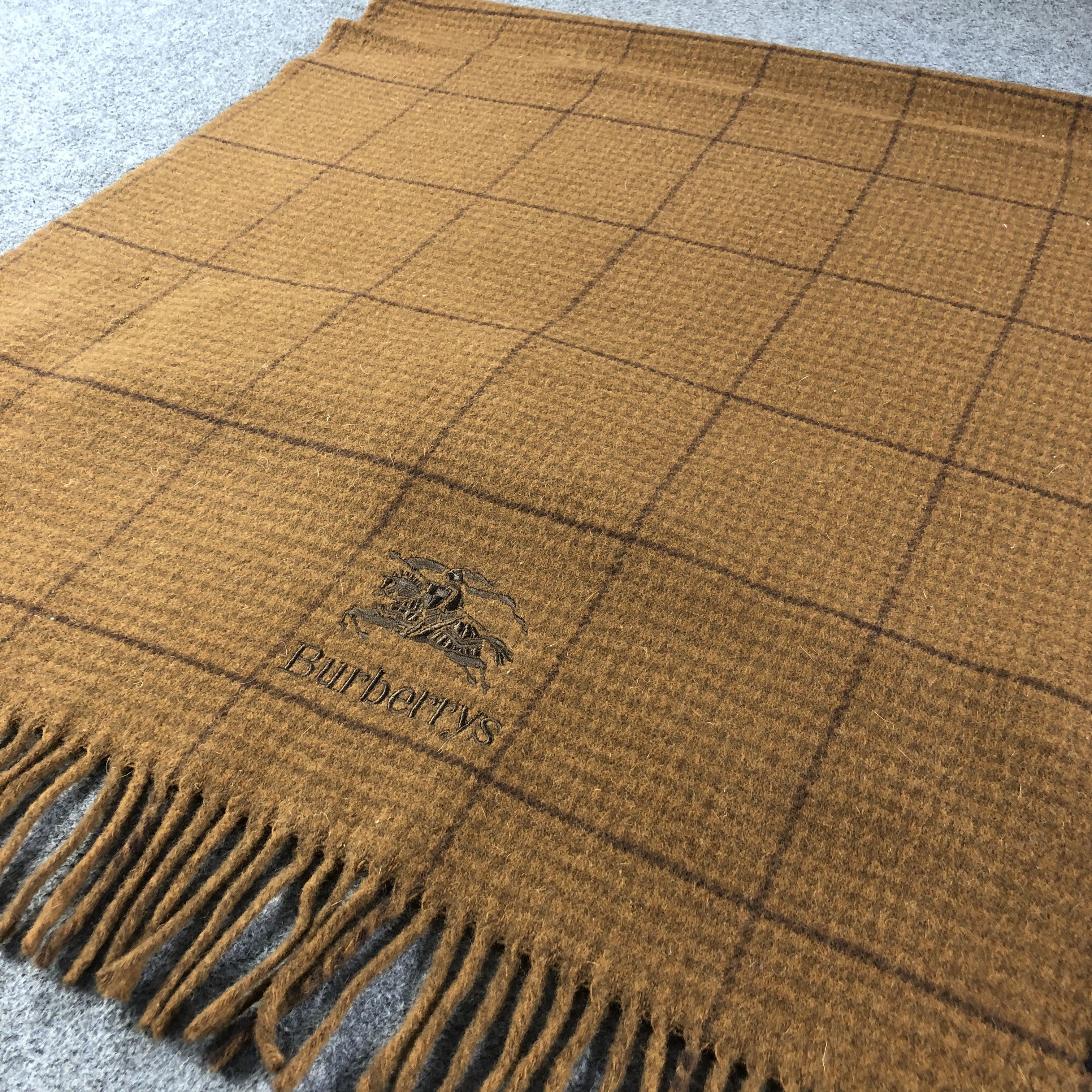 Burberry Burberrys Prorsum Oversized Wool Scarf Muffler Wrap V1169 Size ONE SIZE - 2 Thumbnail