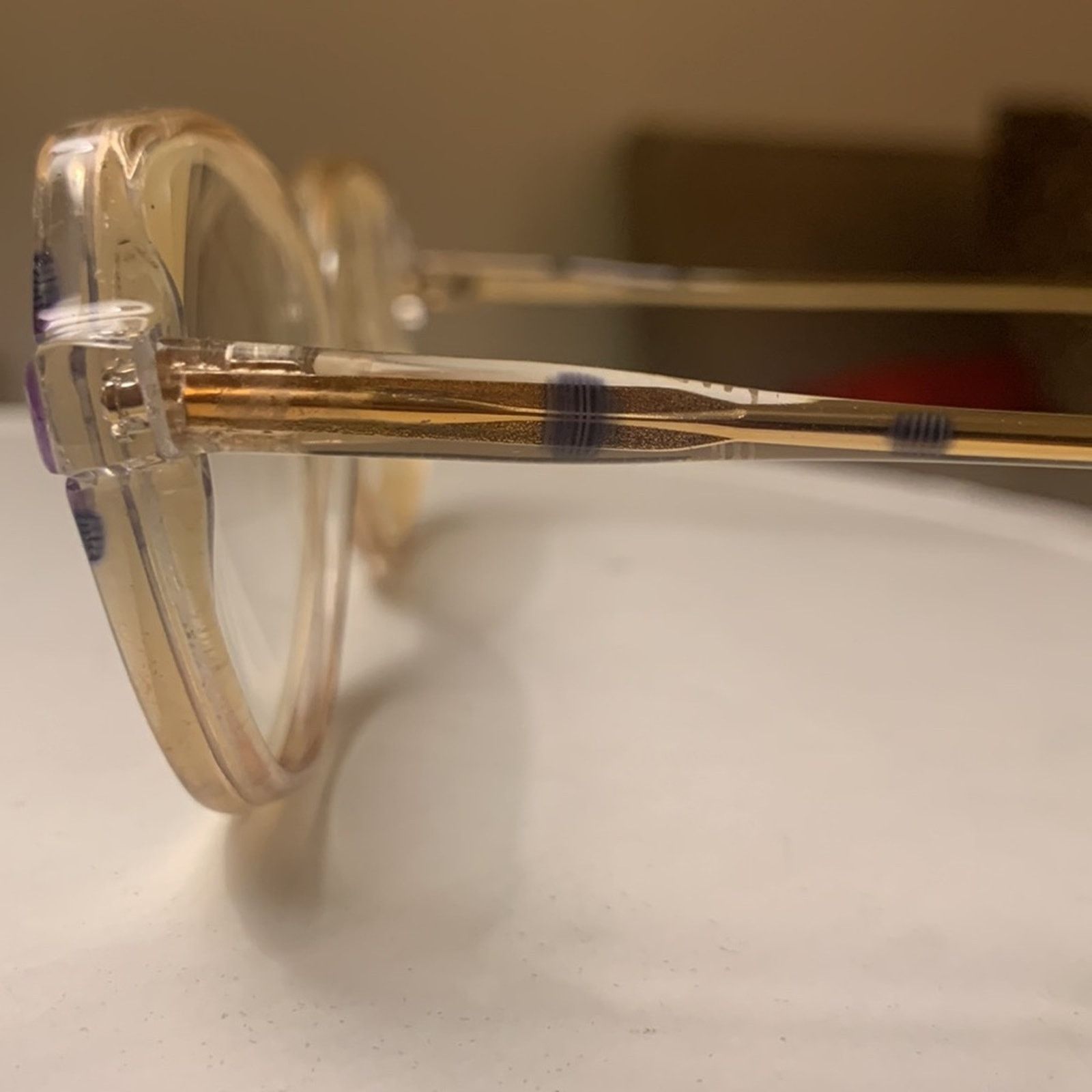 Vintage 70’s 80’s oversized Italian eyeglass frames Golden Girls Size ONE SIZE - 3 Thumbnail