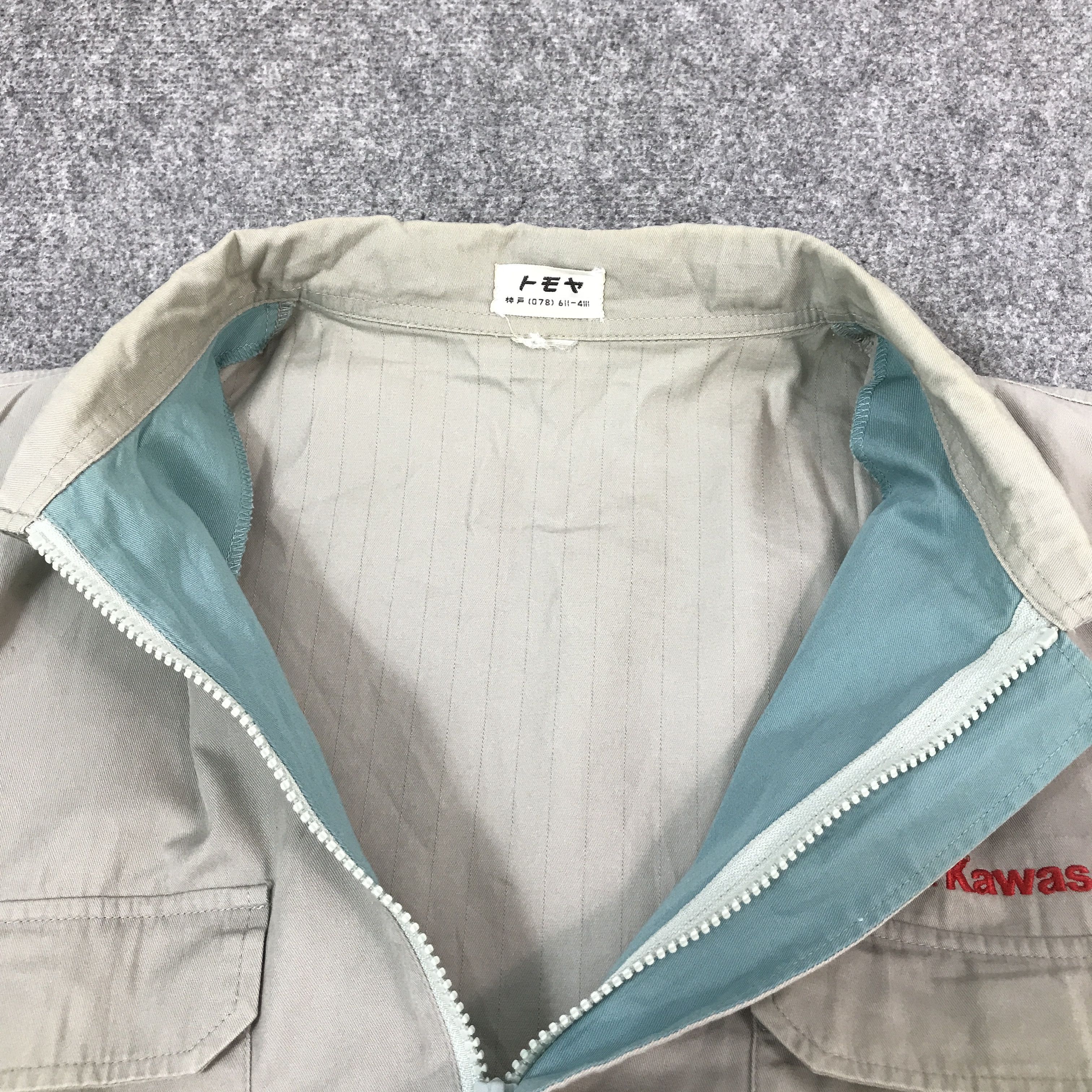 Japanese Brand KAWASAKI RACING SHORT SLEEVE ZIPPER JACKET Size US L / EU 52-54 / 3 - 8 Thumbnail