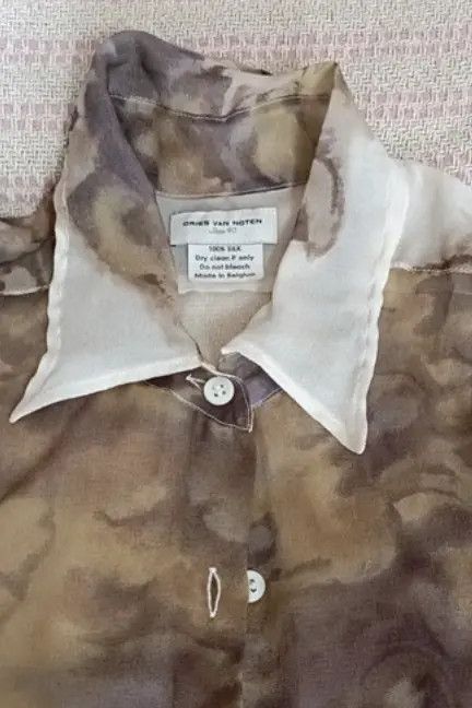 Dries Van Noten Dries Van Noten Silk Shirt Top Blouse Graphic Printed EX0239 Size M / US 6-8 / IT 42-44 - 3 Thumbnail