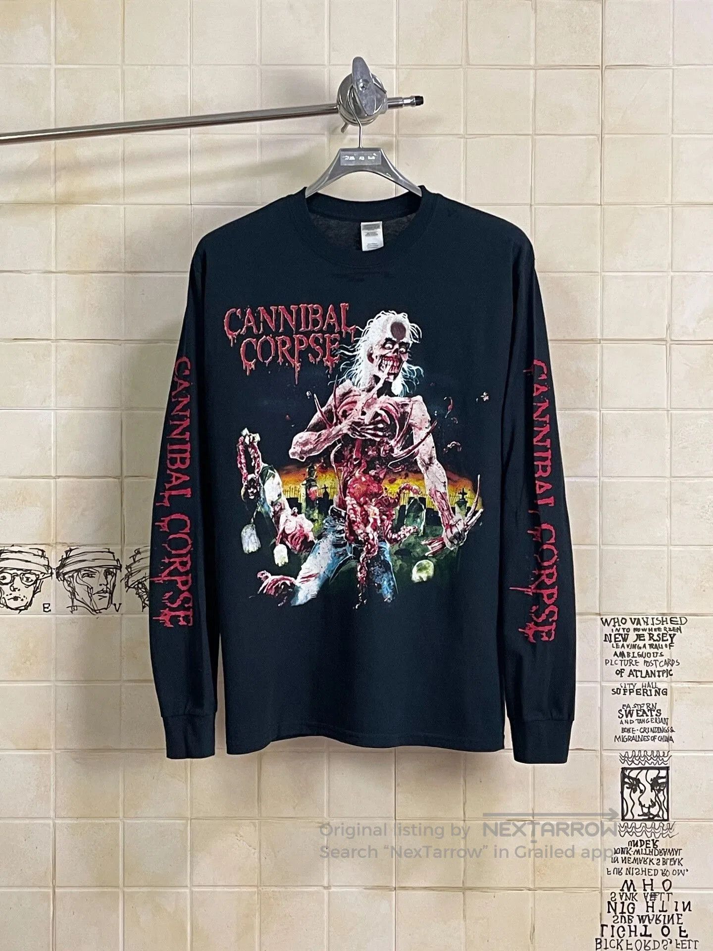 VINNY's Vintage Cannibal Corpse Long Sleeve Tee. Size US M / EU 48-50 / 2 - 1 Thumbnail