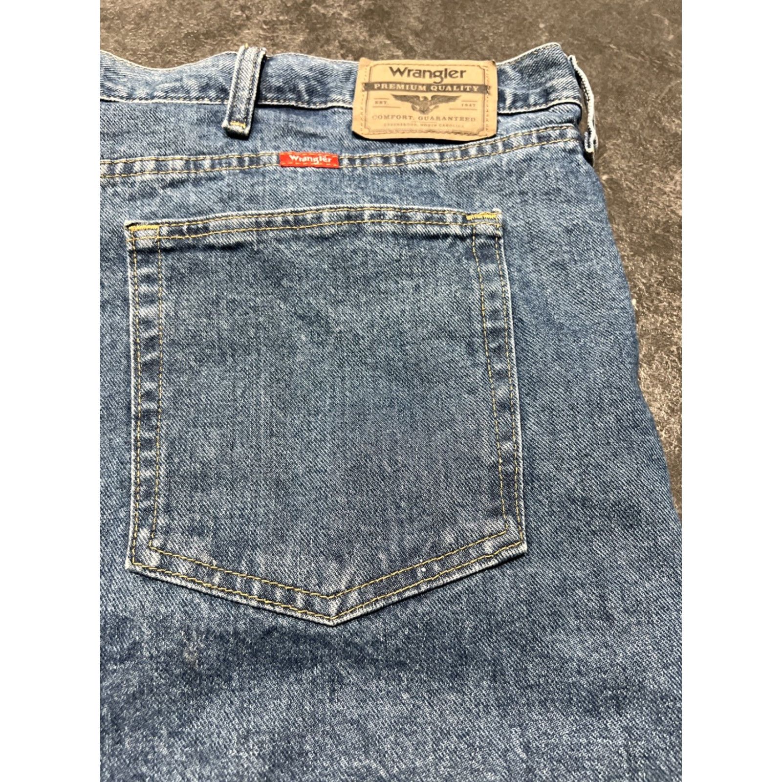 Wrangler VINTAGE Wrangler Men’s Cargo Denim Shorts 48 Big & Tall Blue Spring Summer Casual Size US 32 / EU 48 - 3 Thumbnail