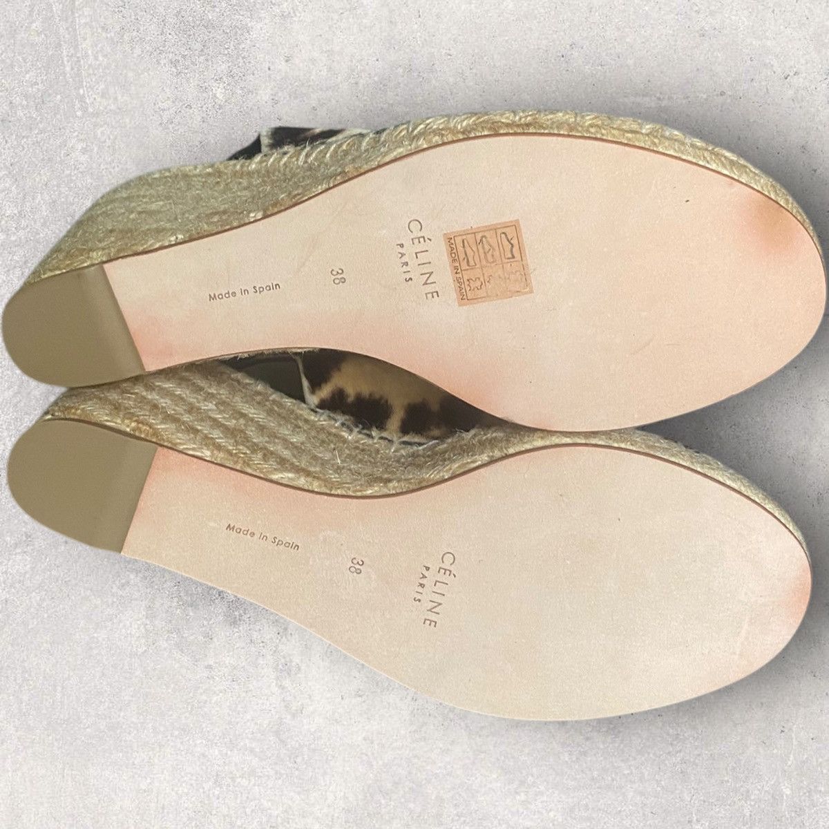 Celine × Phoebe Philo celine leopard espadrilles wedge Size US 8 / IT 38 - 5 Thumbnail