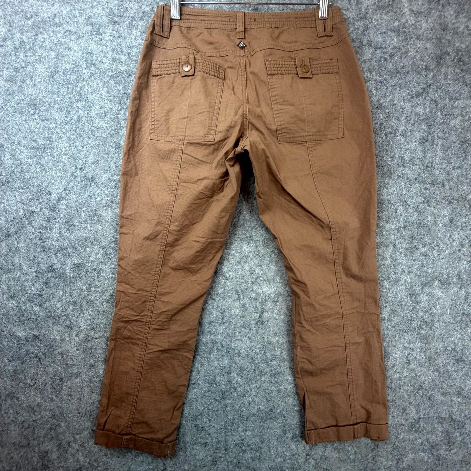 Prana Prana Mari Capri Pants Womens 4 Brown Organic Hiking Granola Size 27" / US 4 / IT 40 - 2 Thumbnail