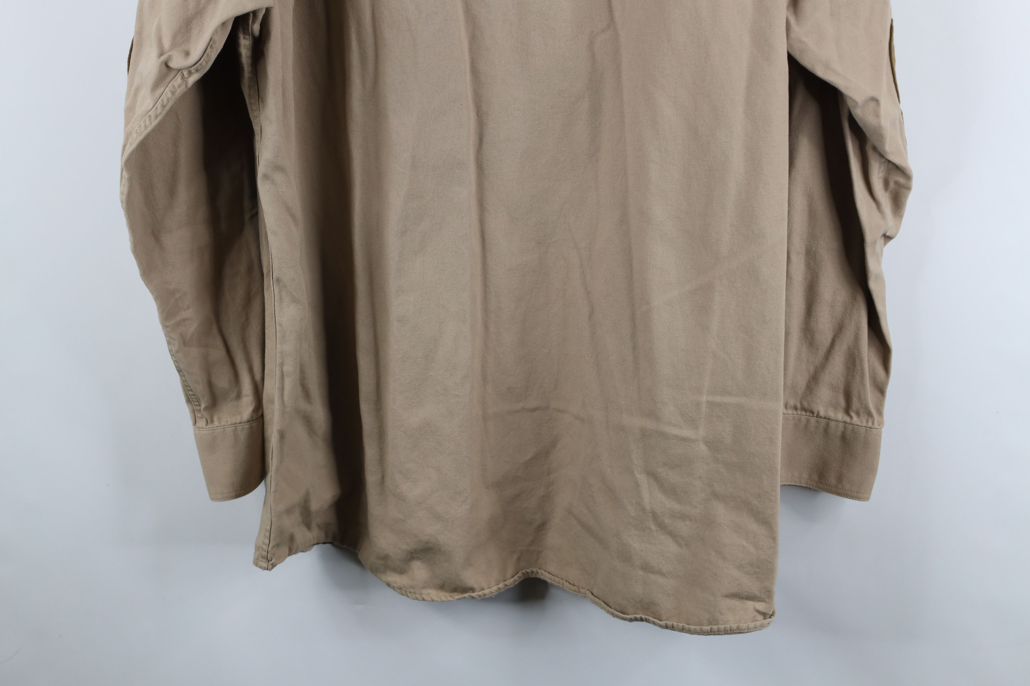 Vintage Vintage 90s Streetwear Patch Shooting Button Down Shirt Size US XL / EU 56 / 4 - 12 Thumbnail