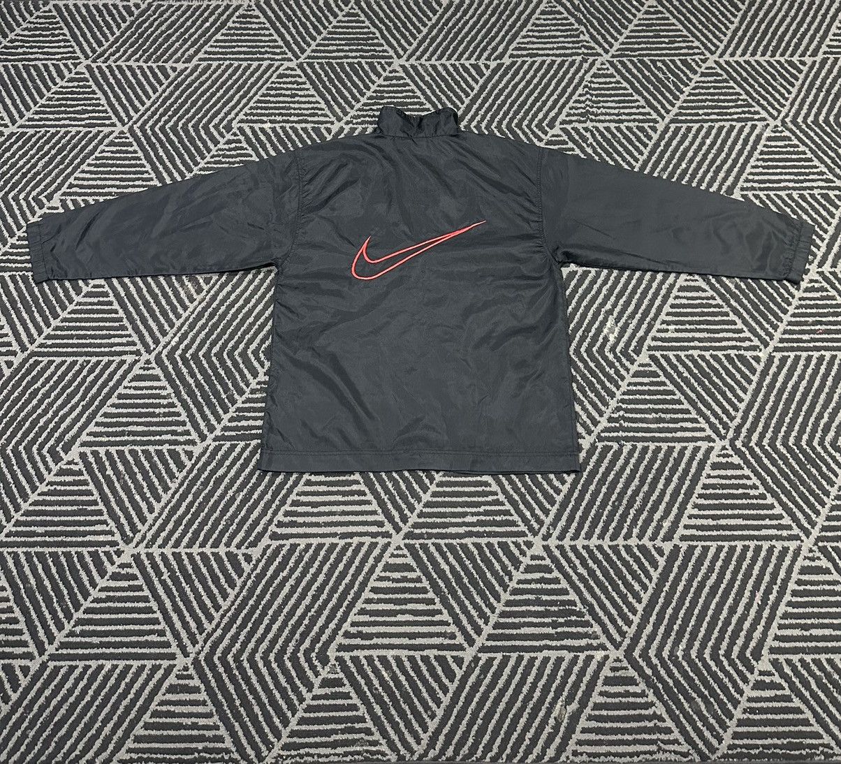 Nike × Vintage Vintage 90s NIKE Swoosh Center Embroidery Half Zip Jacket Size US M / EU 48-50 / 2 - 10 Thumbnail
