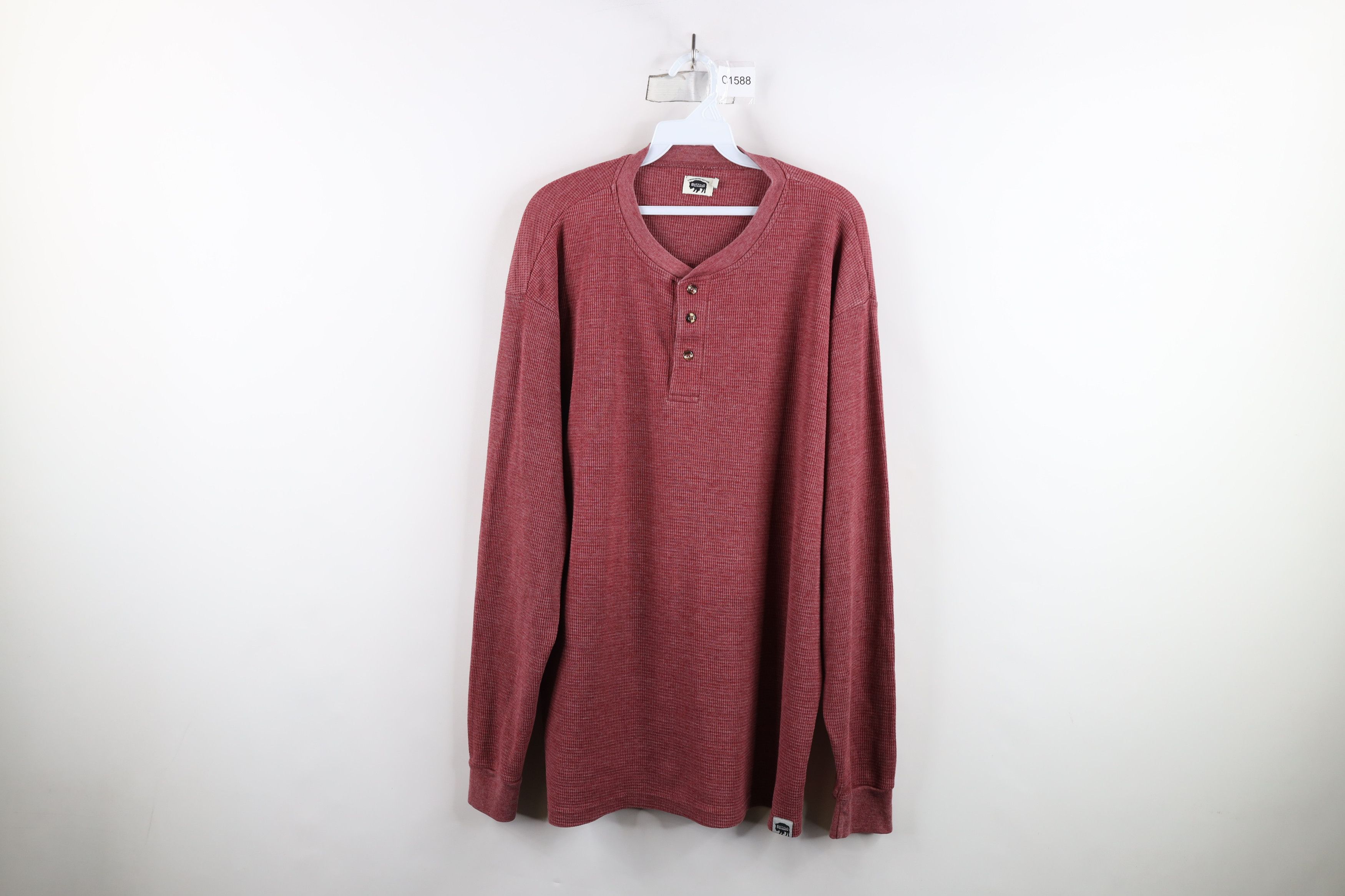 【SATIIIZ】Elred Pigment Waffle Long Sleeve SATIIIZ (サティーズ) - エルレッドピグメントワッフル長袖T