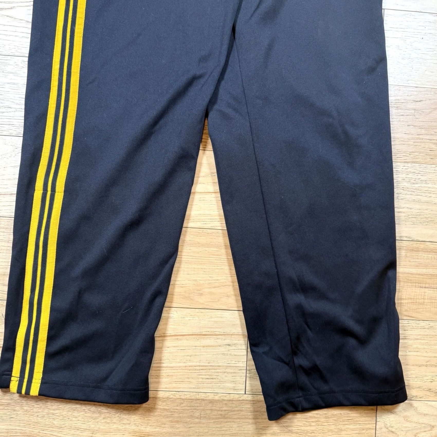 Starter VINTAGE Starter Track Pants Mens L Black Yellow Ankle Breakaway Basketball Paint? (Note: Unable to determine due to constraints) Size US 33 - 2 Thumbnail