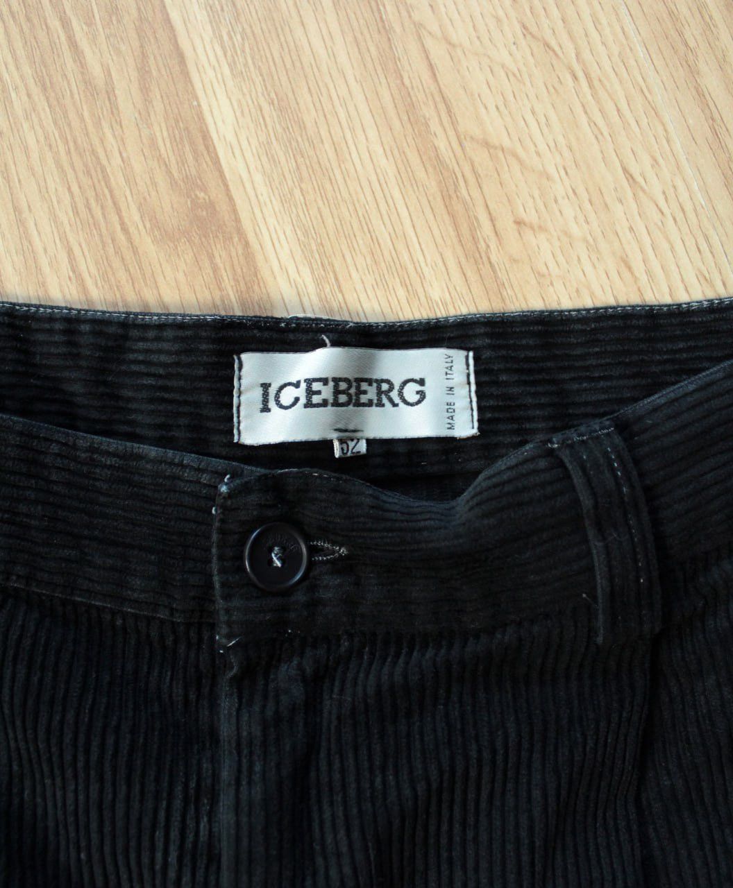 Iceberg 🔥 Rare Iceberg Disney Corduroy Pants Velvet Trousers Black Size US 32 / EU 48 - 7 Thumbnail